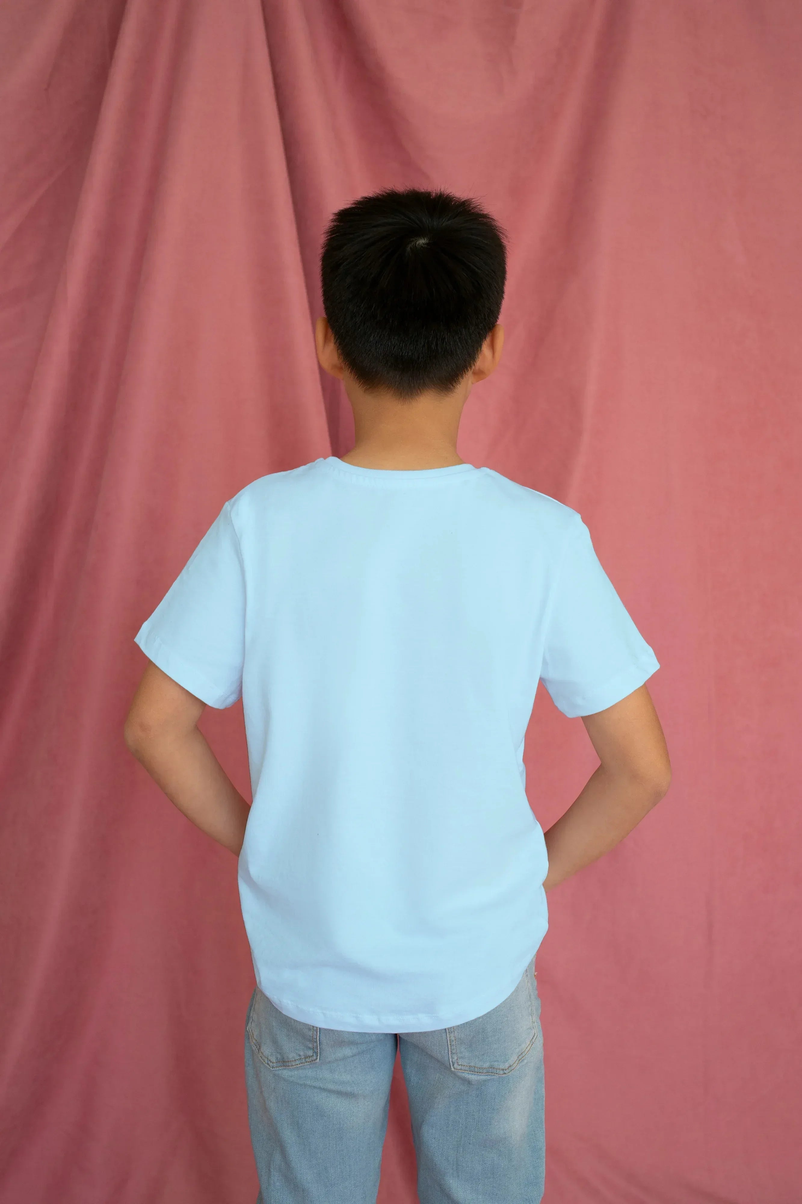 Boy's Crew Neck T-Shirt Sky Blue - Not So Suttle