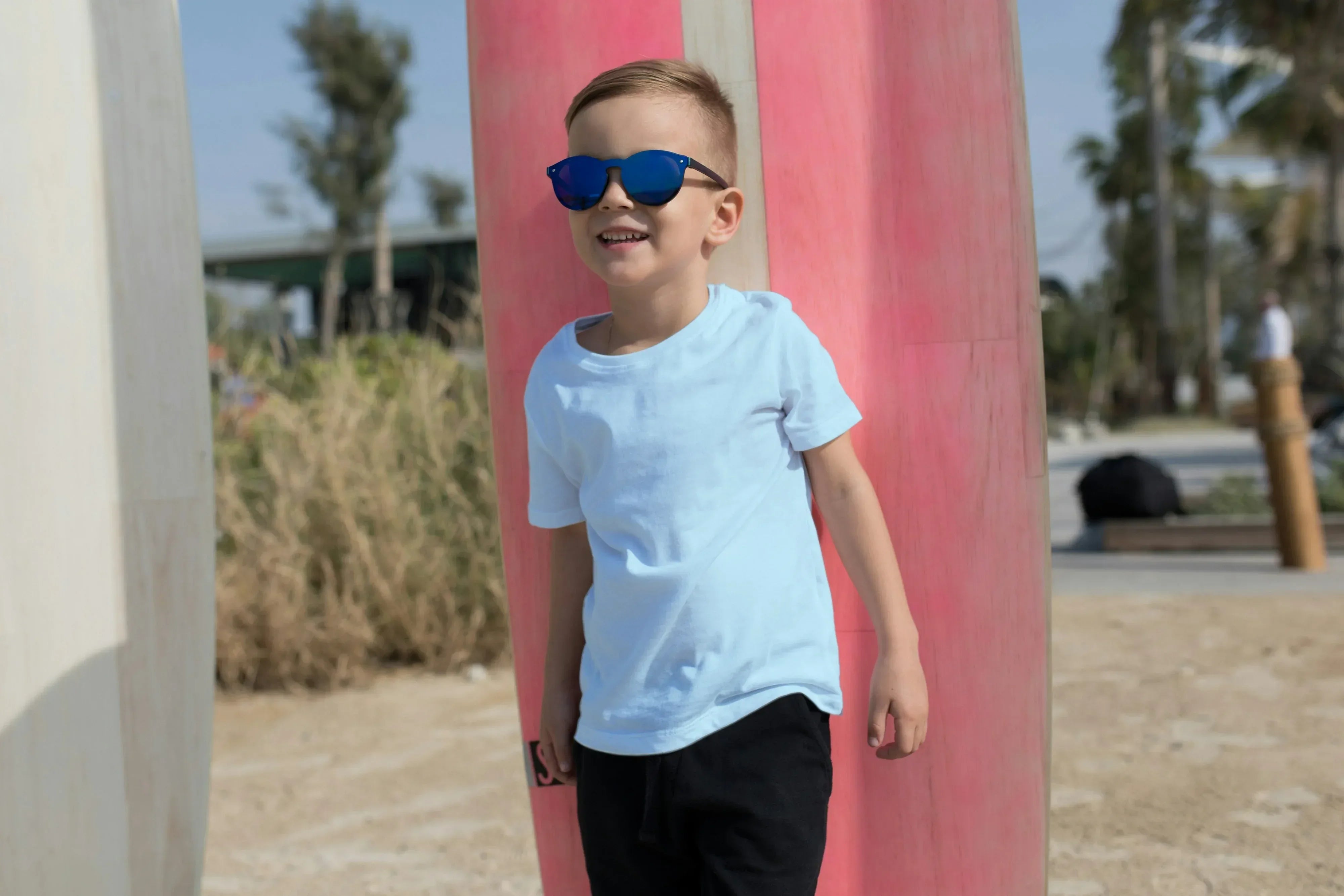 Boy's Crew Neck T-Shirt Sky Blue - Not So Suttle