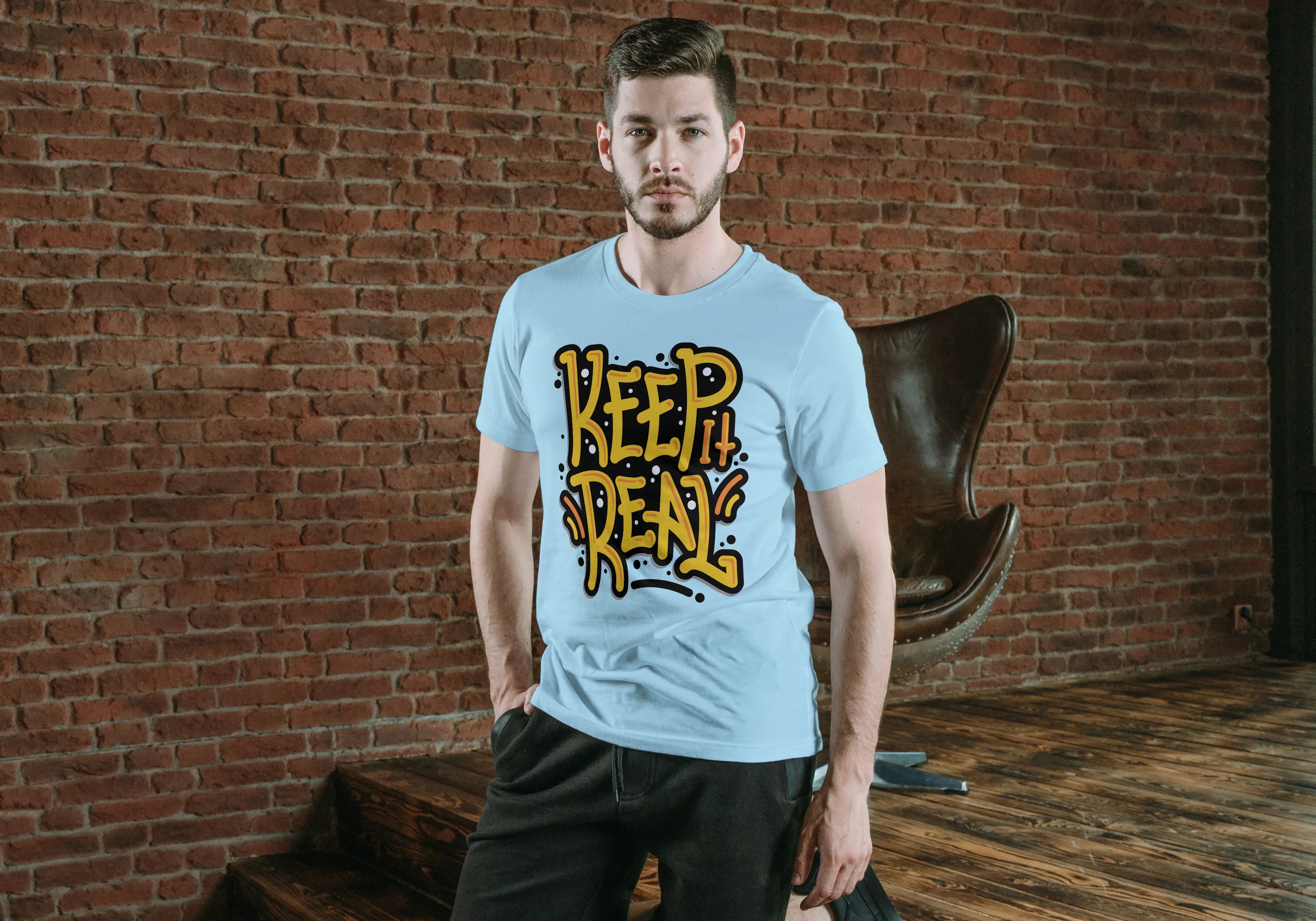 Keep It Real Graphic T-Shirt for Men - Not So Suttle