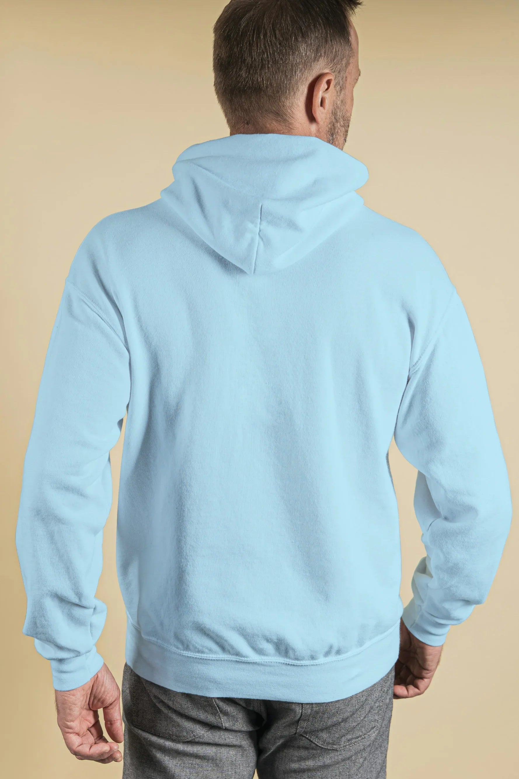 Baby Blue Men's Hoodie - Not So Suttle