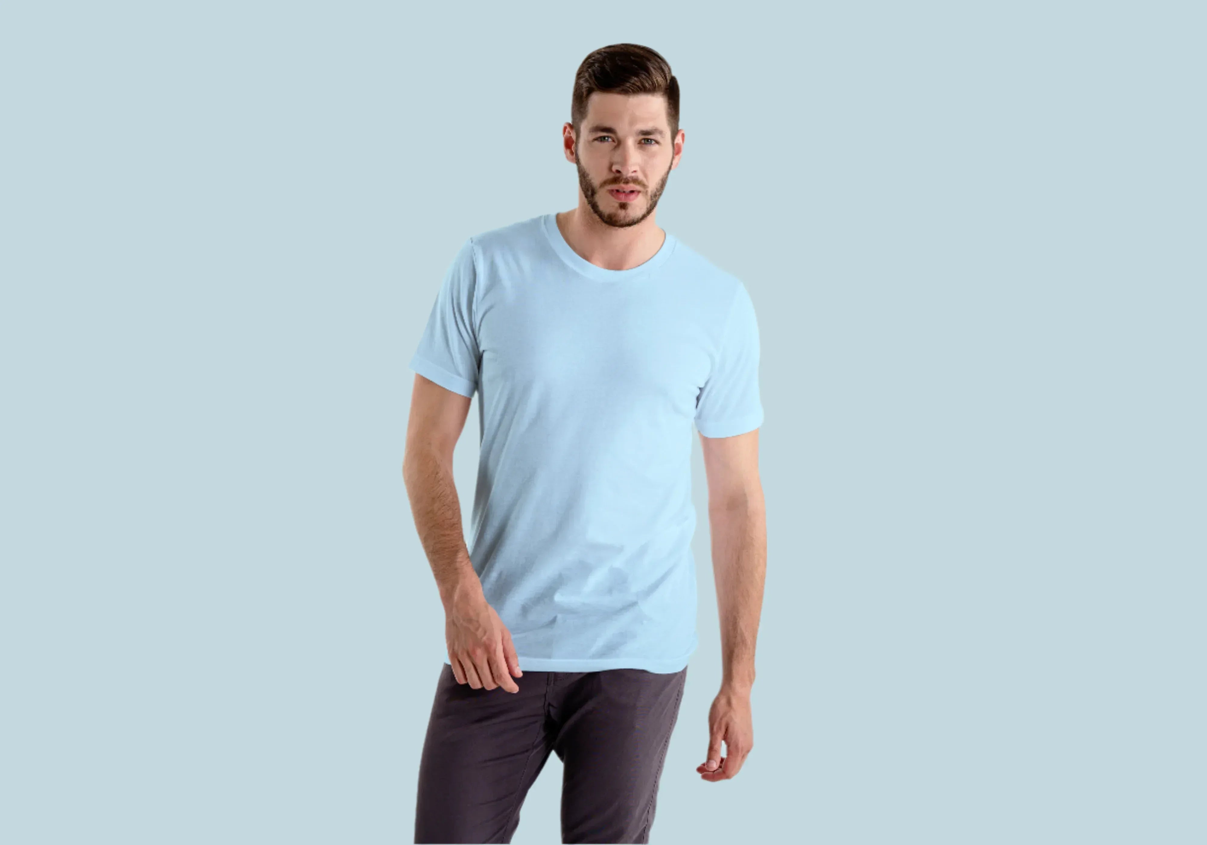 Stretchable Solid Round Neck T-shirt - Not So Suttle