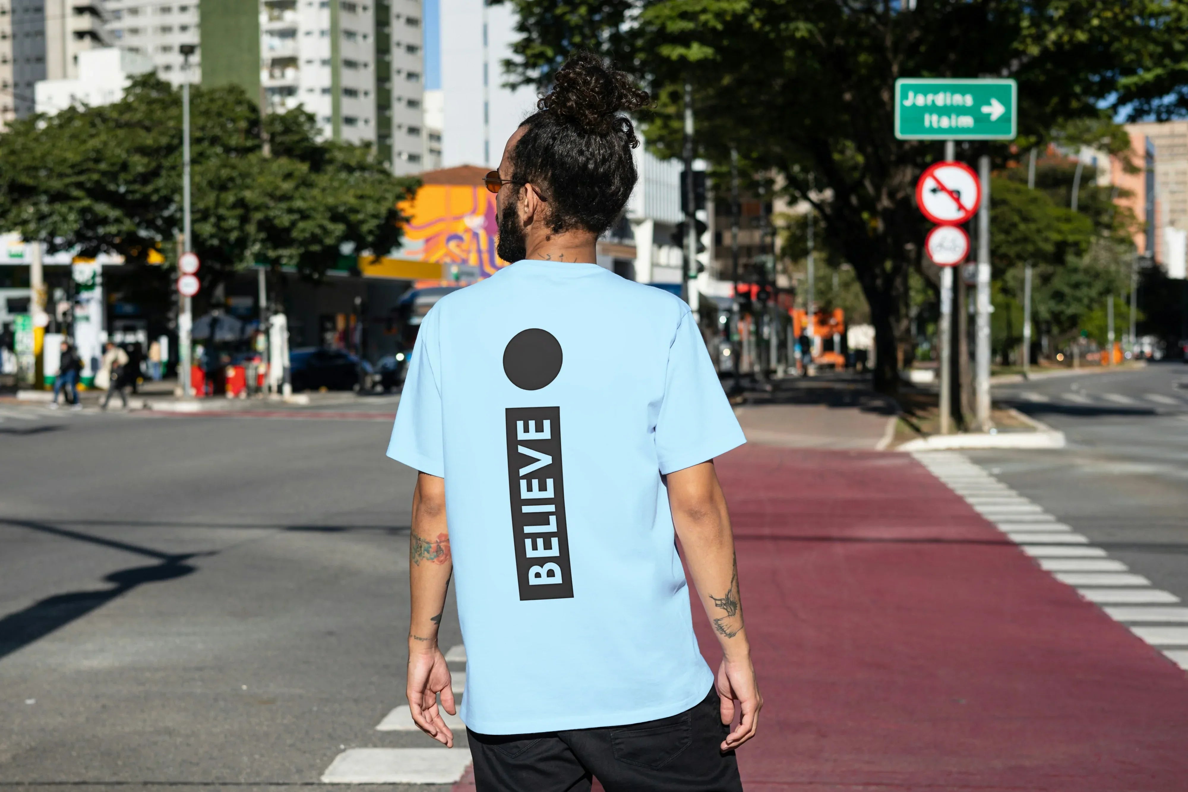 Believe Graphic Oversized Classic T-Shirt for Men - Not So Suttle