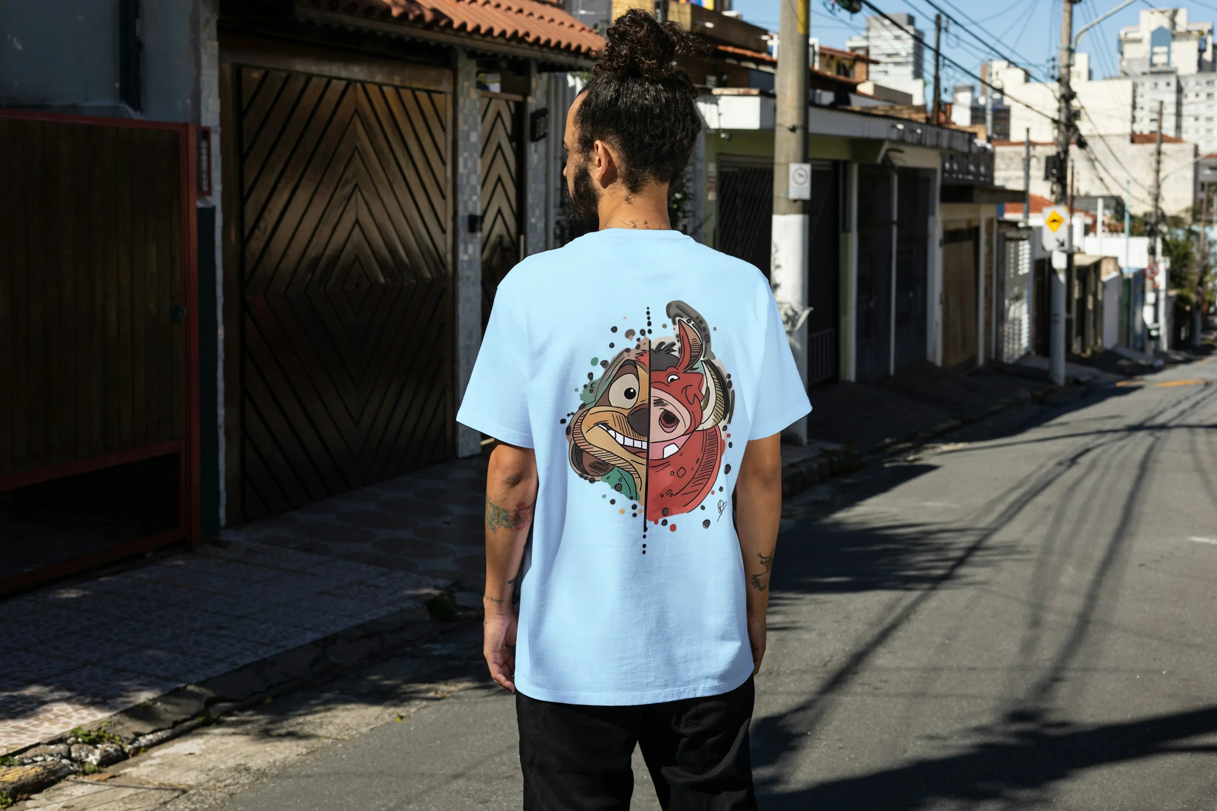 Hakuna Matata Graphic Oversized Classic T-Shirt for Men - Not So Suttle