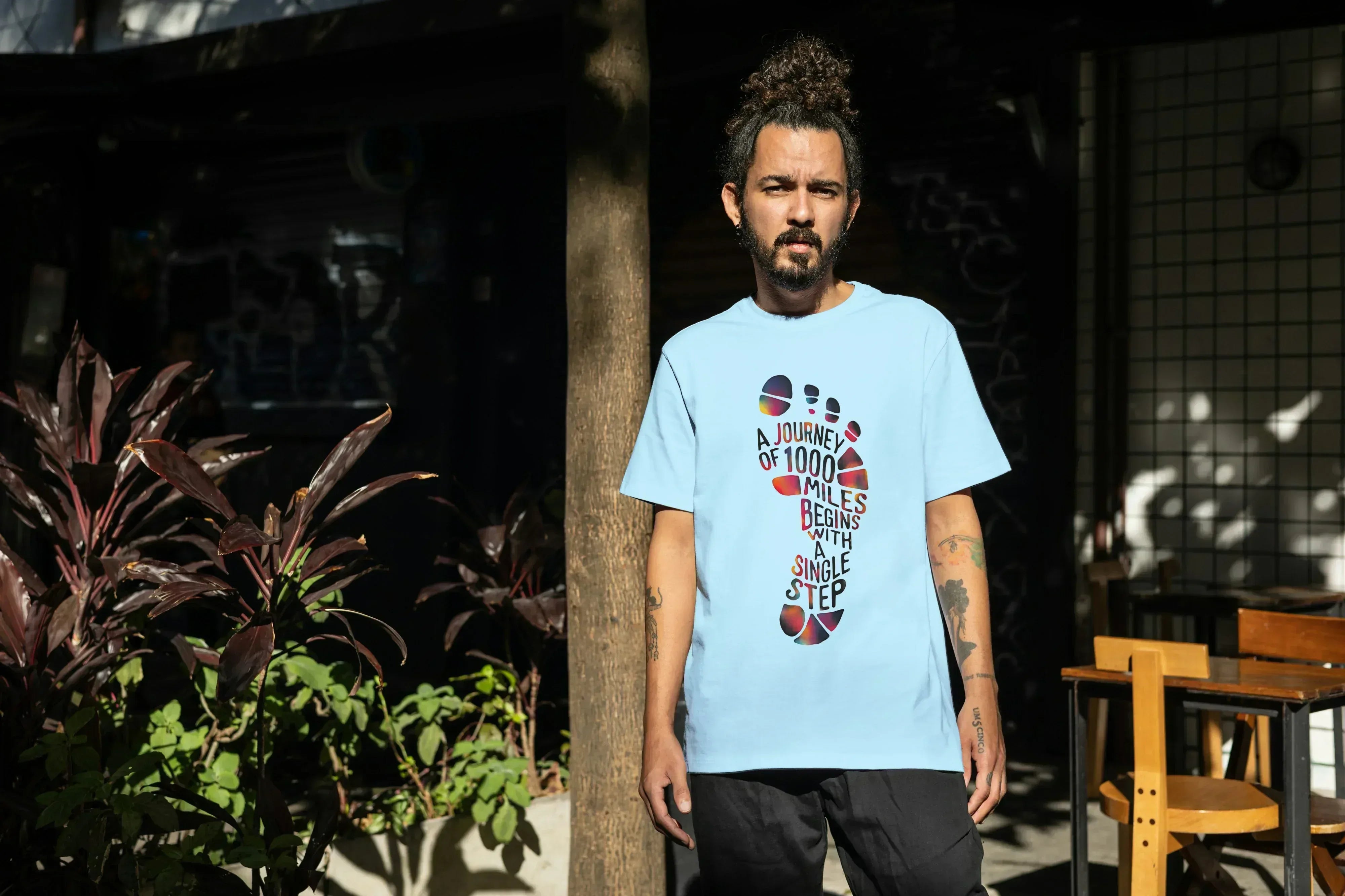 1000 Miles Graphic Oversized Classic T-Shirt for Men - Not So Suttle