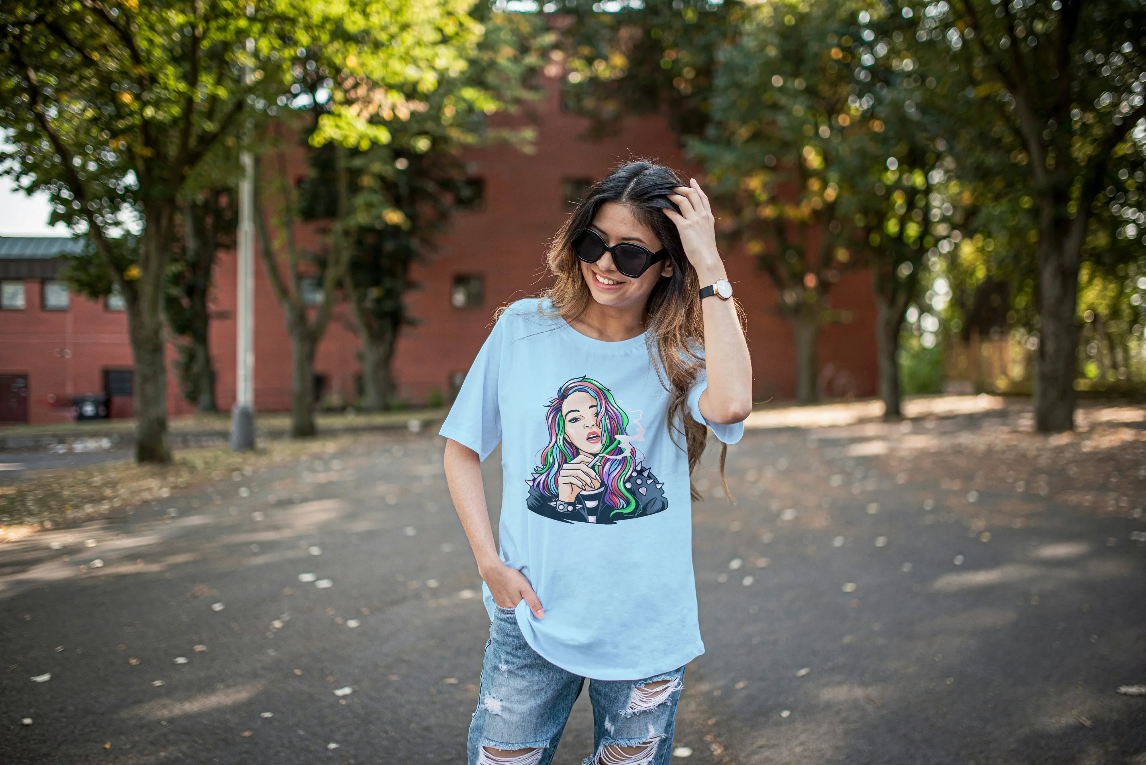 Rebel Graphic Oversized Classic T-Shirt for Women - Not So Suttle