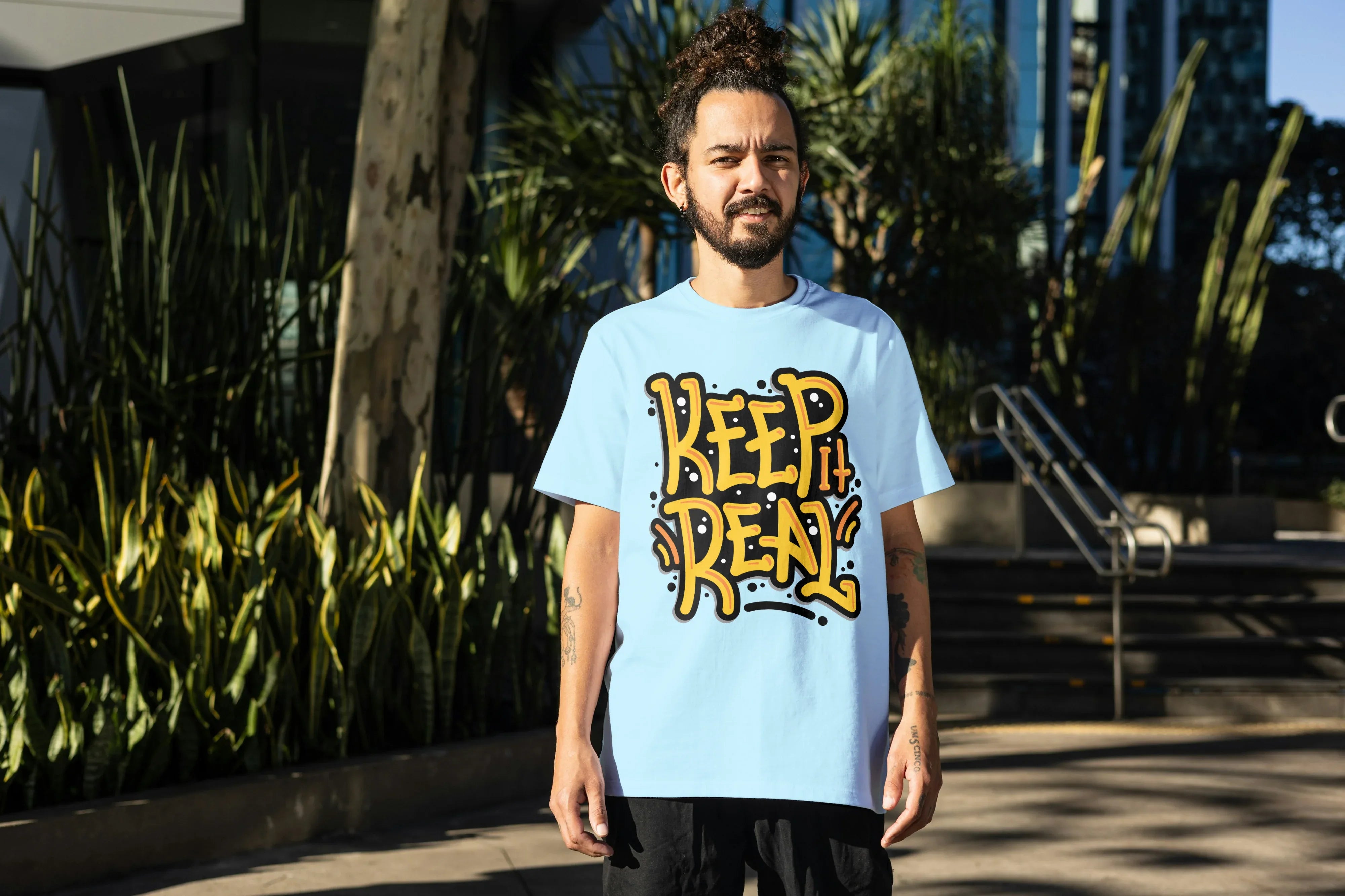 Keep it Real Graphic Oversized Classic T-Shirt for Men - Not So Suttle