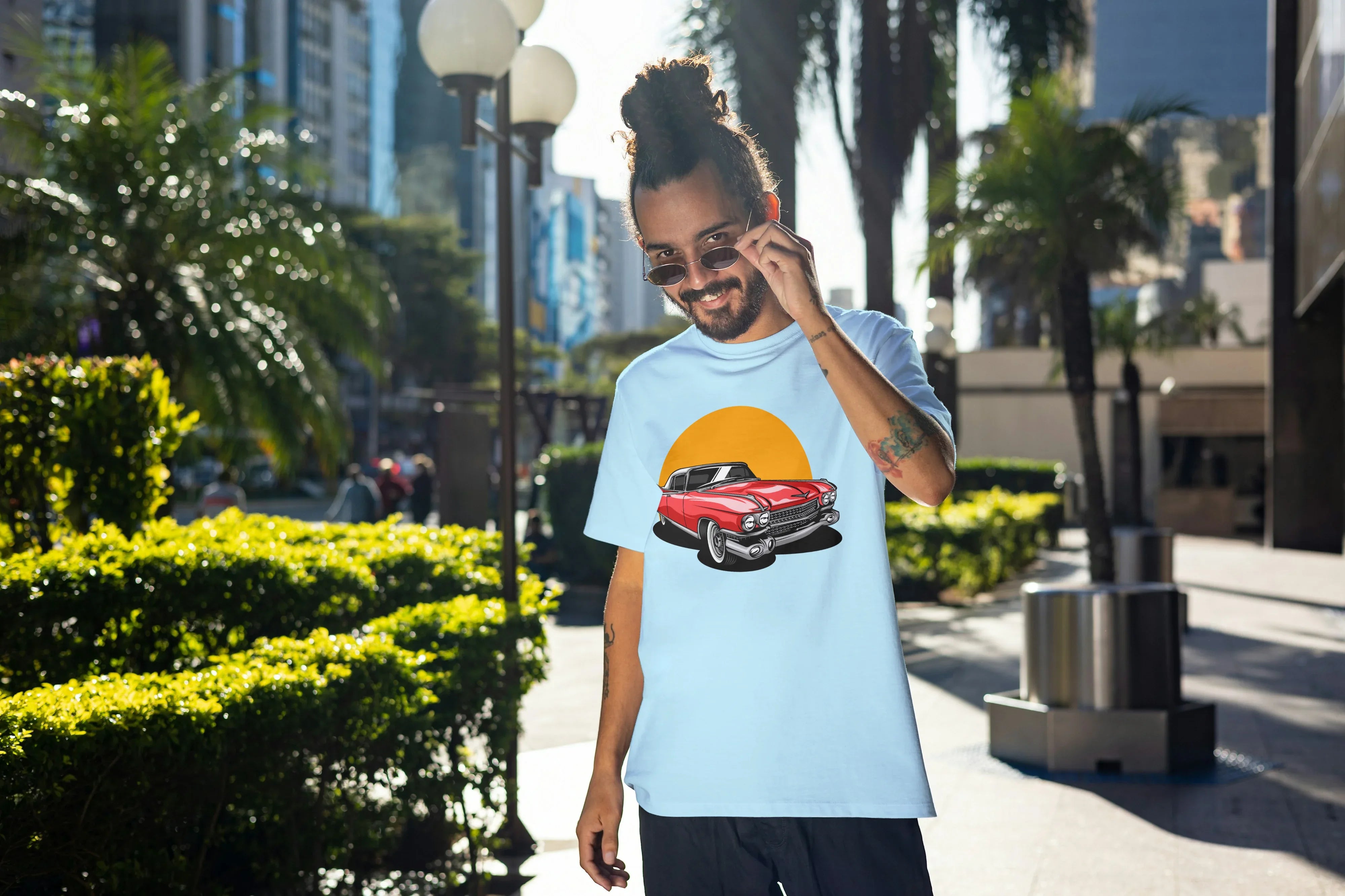 Mustang Graphic Oversized Classic T-Shirt for Men - Not So Suttle