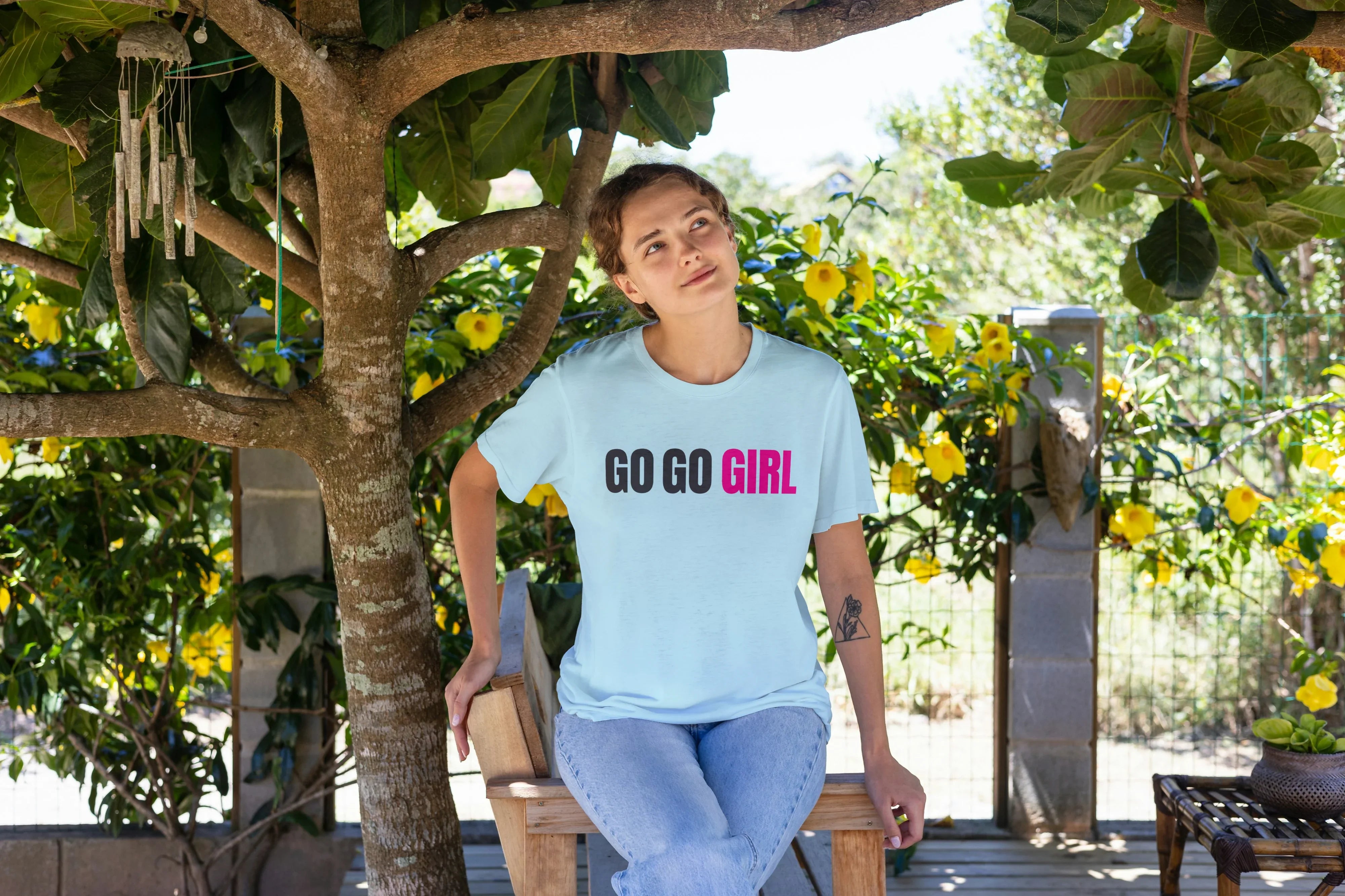 Go Go Girl Graphic Oversized Classic T-Shirt for Women - Not So Suttle