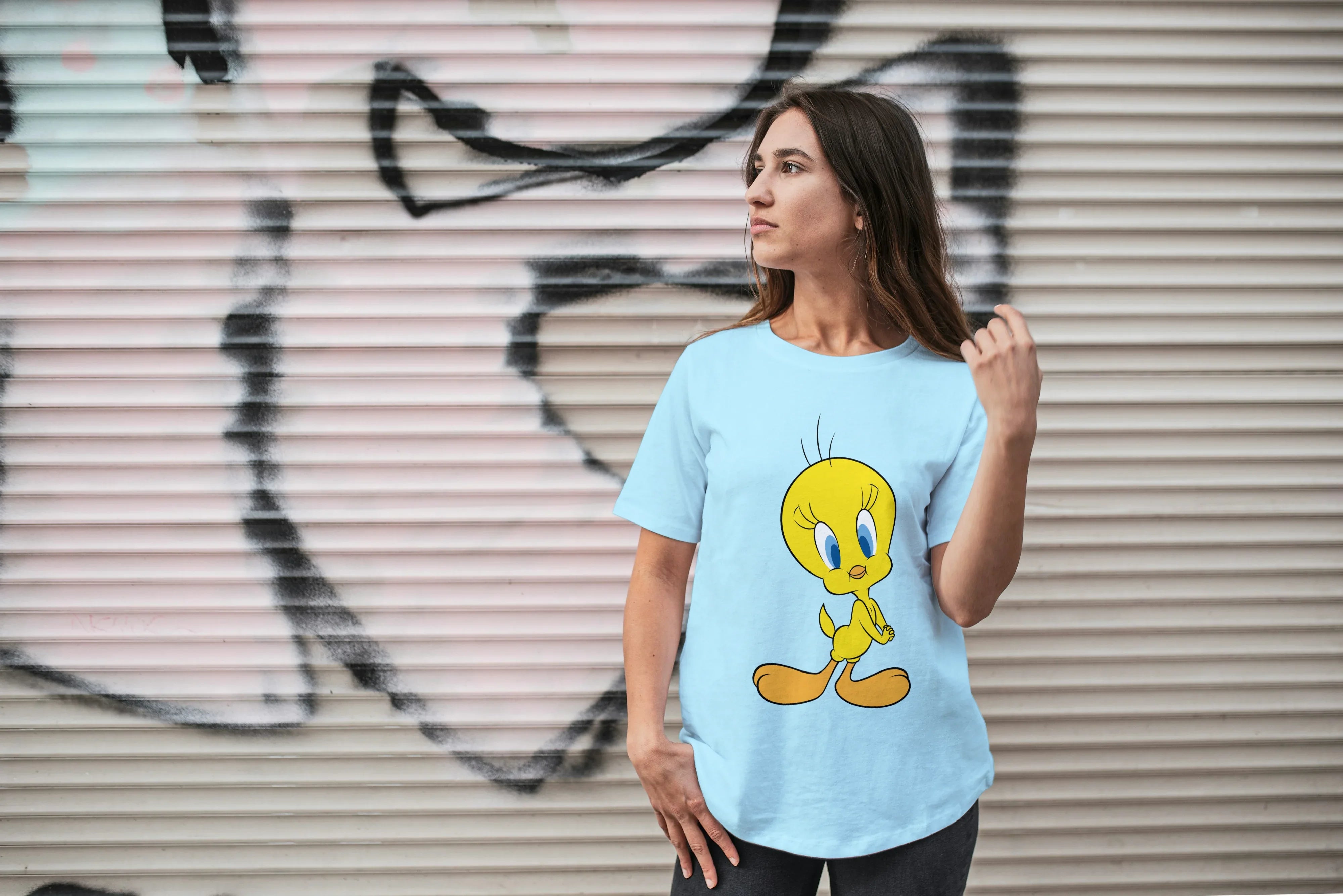 Tweety Graphic Oversized Classic T-Shirt for Women - Not So Suttle