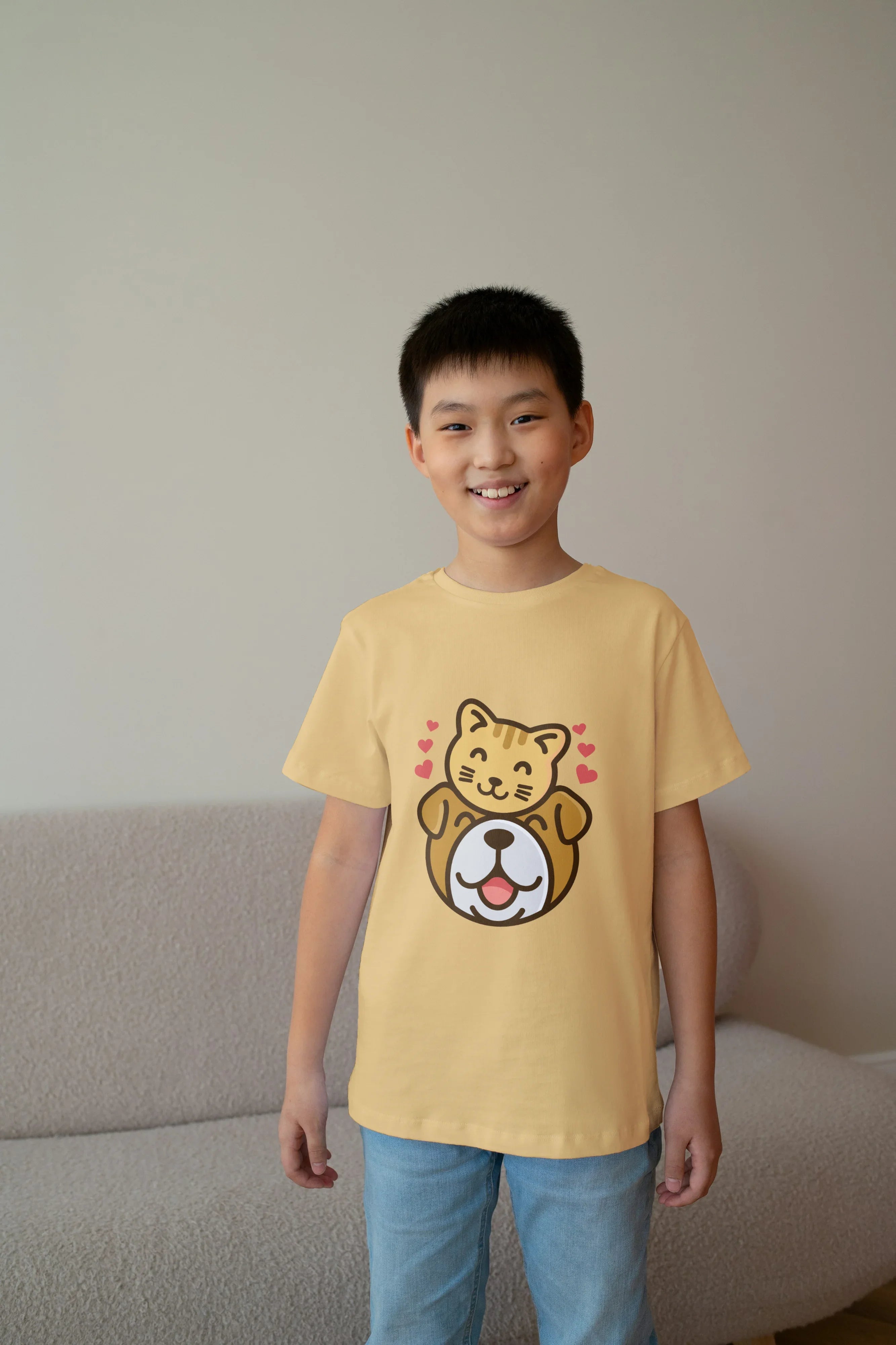Cat and Dog T-Shirt for Boys - Not So Suttle