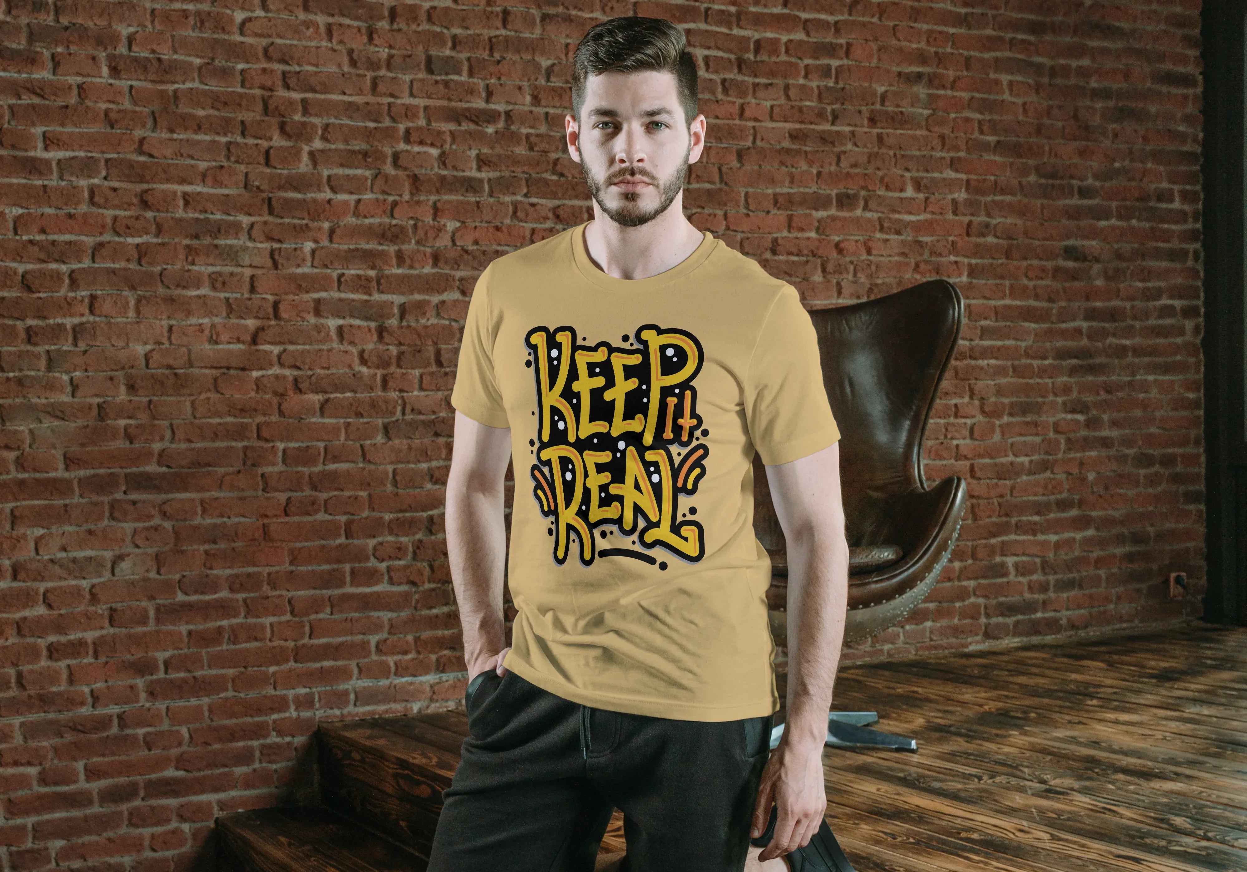 Keep It Real Graphic T-Shirt for Men - Not So Suttle