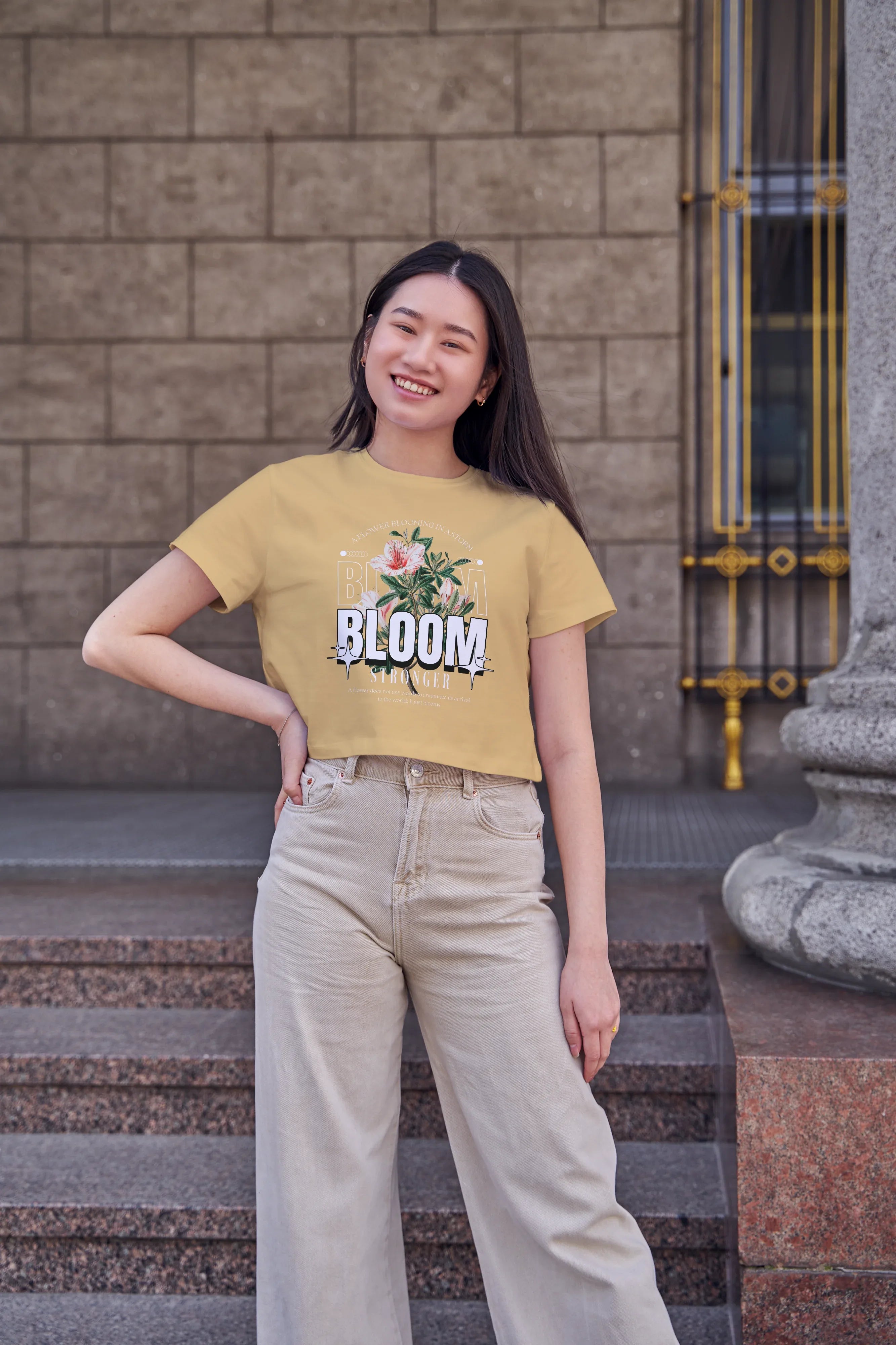 Bloom Graphic Crop Top for Women - Not So Suttle