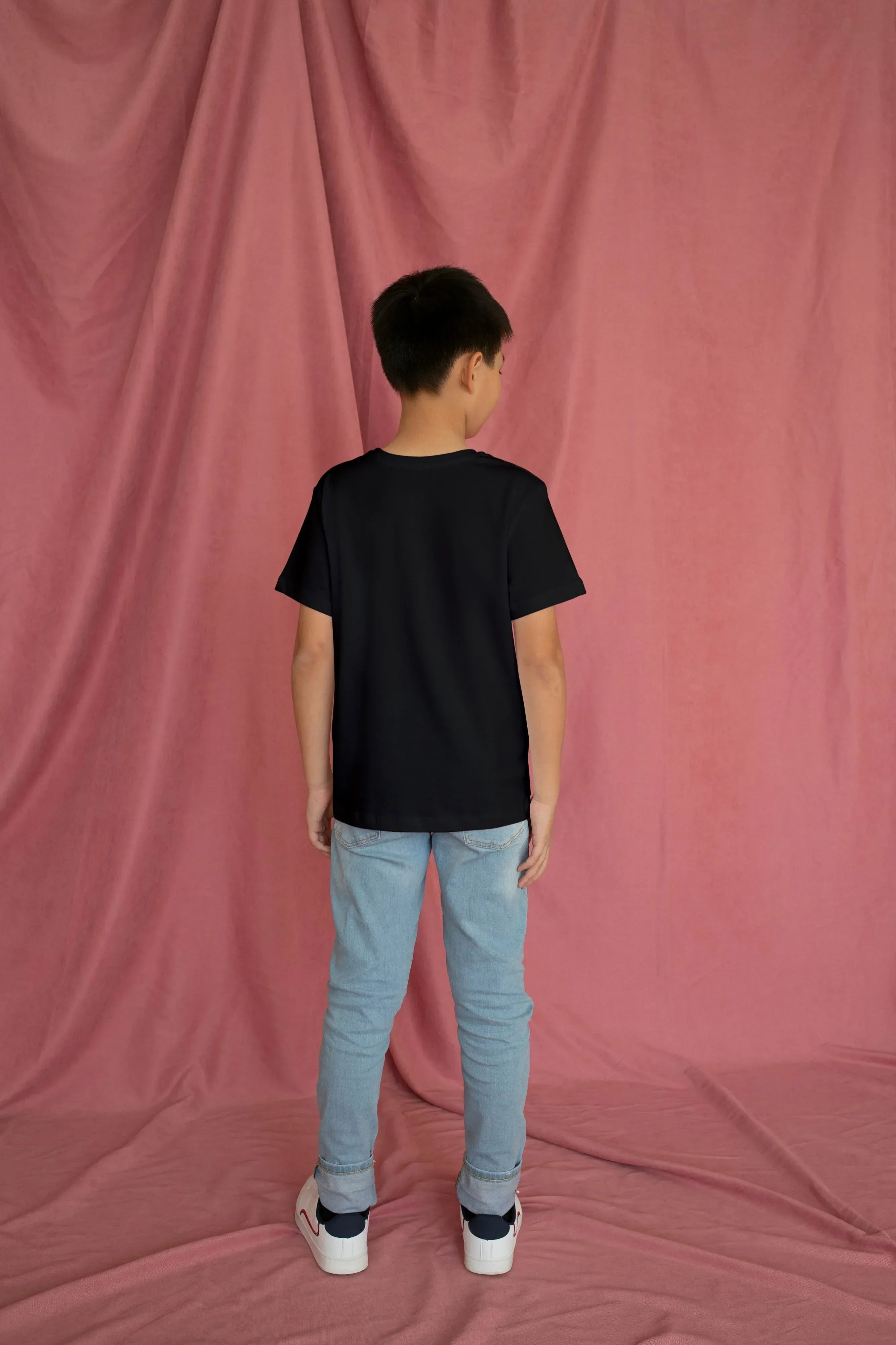 Boy's Crew Neck T-Shirt Black - Not So Suttle