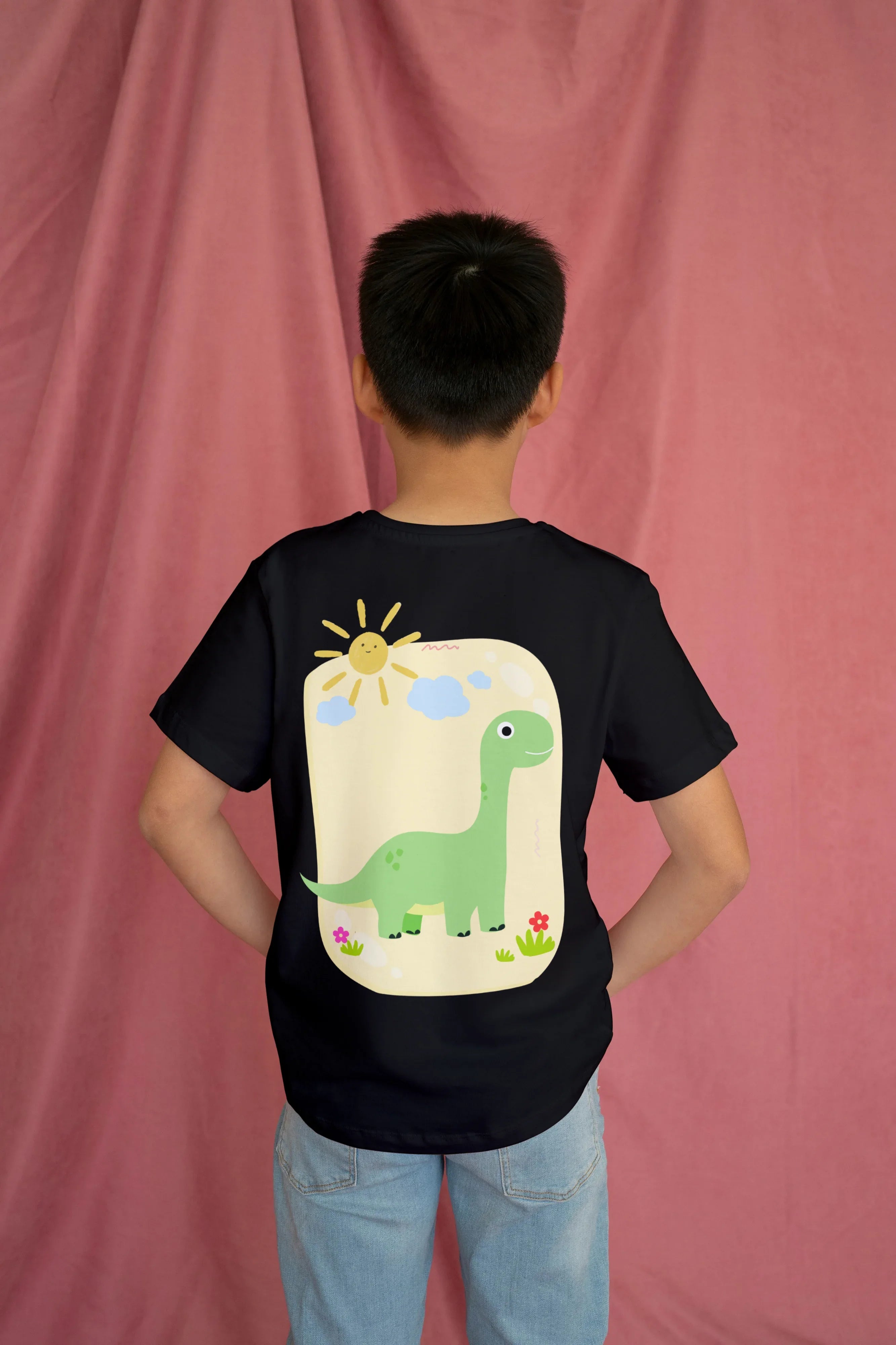 Dino Sun Graphics T-Shirt for Boys - Not So Suttle