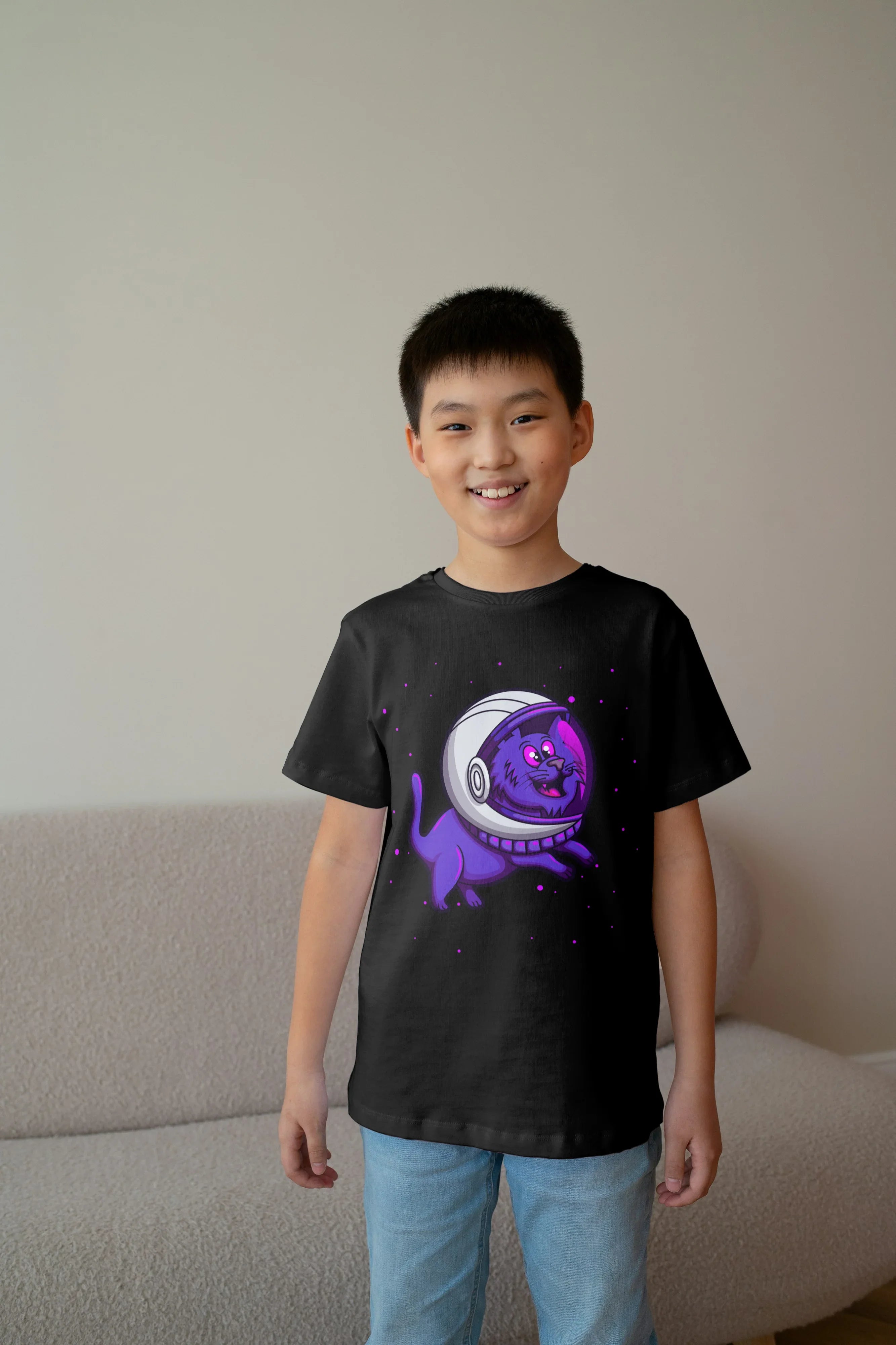 Space Dog Graphic T-Shirt for Boys - Not So Suttle