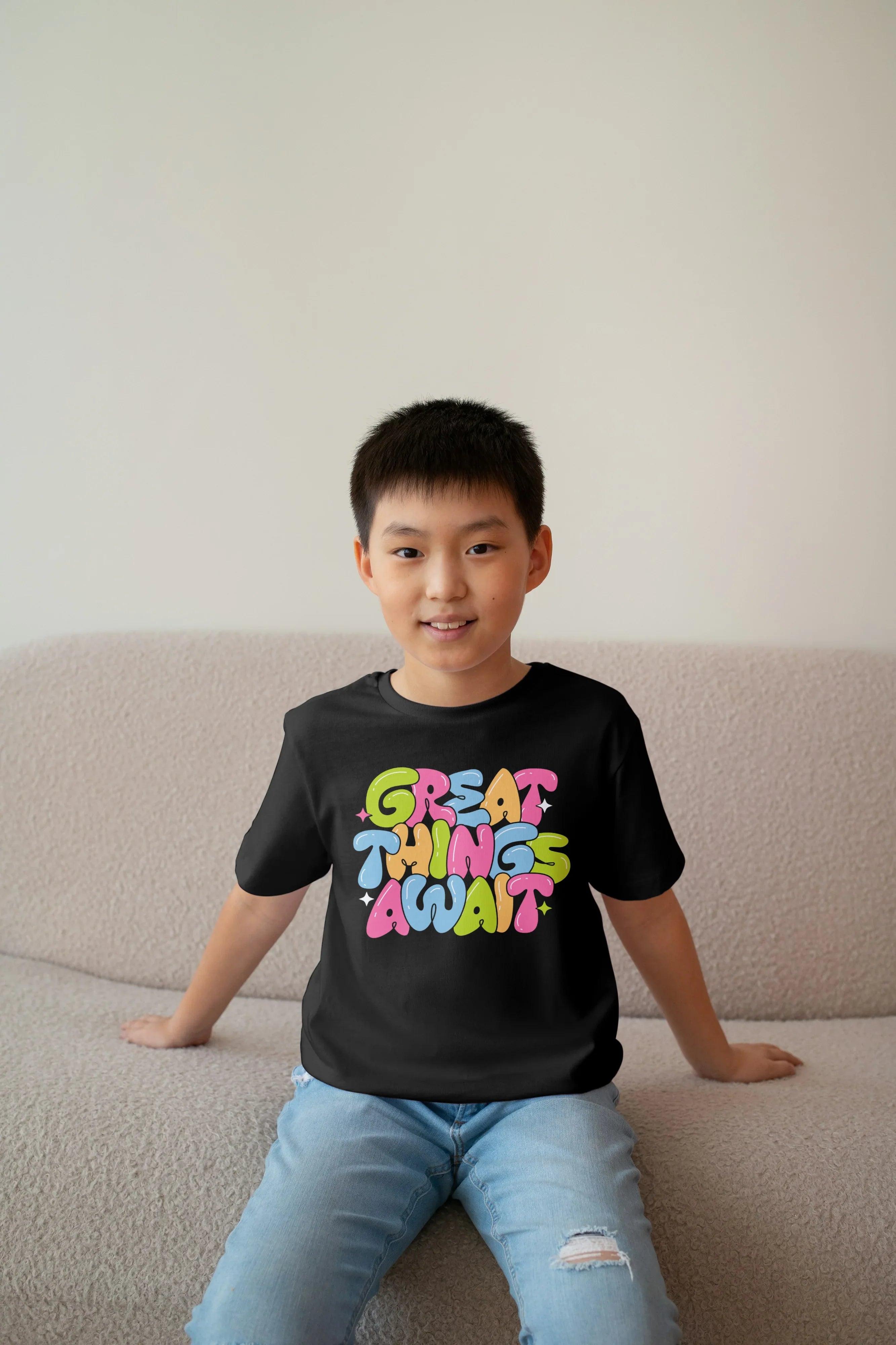 Great Thing Awaits Graphics T-Shirt for Boys - Not So Suttle
