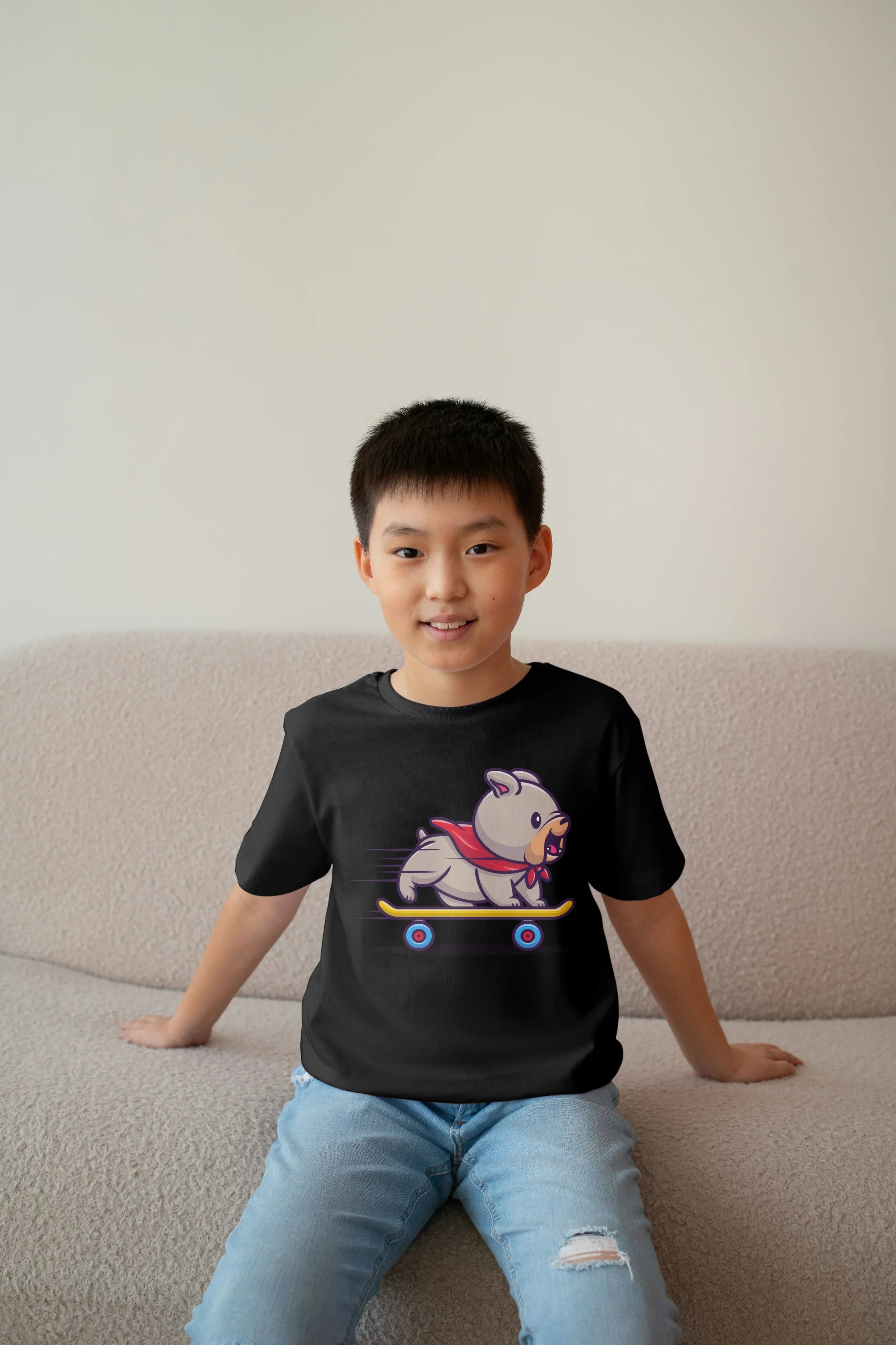 Skate Dog Graphics T-Shirt for Boys - Not So Suttle