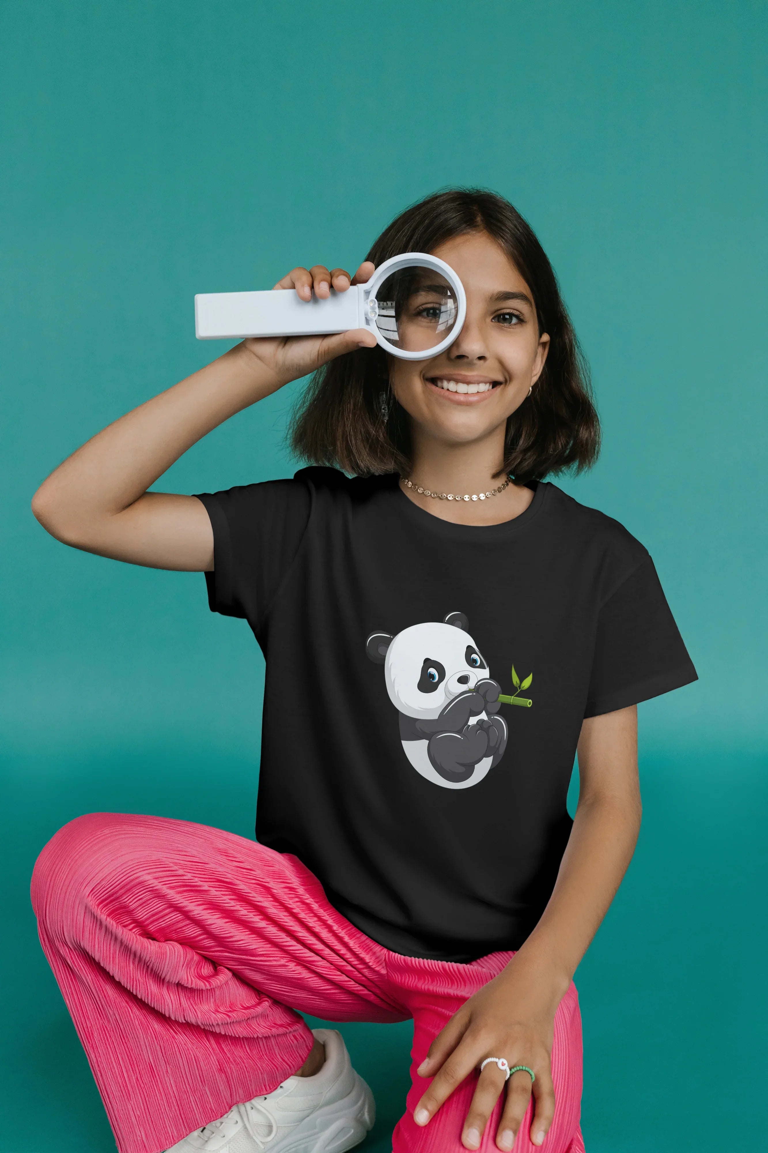 Playing Panda Graphic T-Shirt for Girl's - Not So Suttle