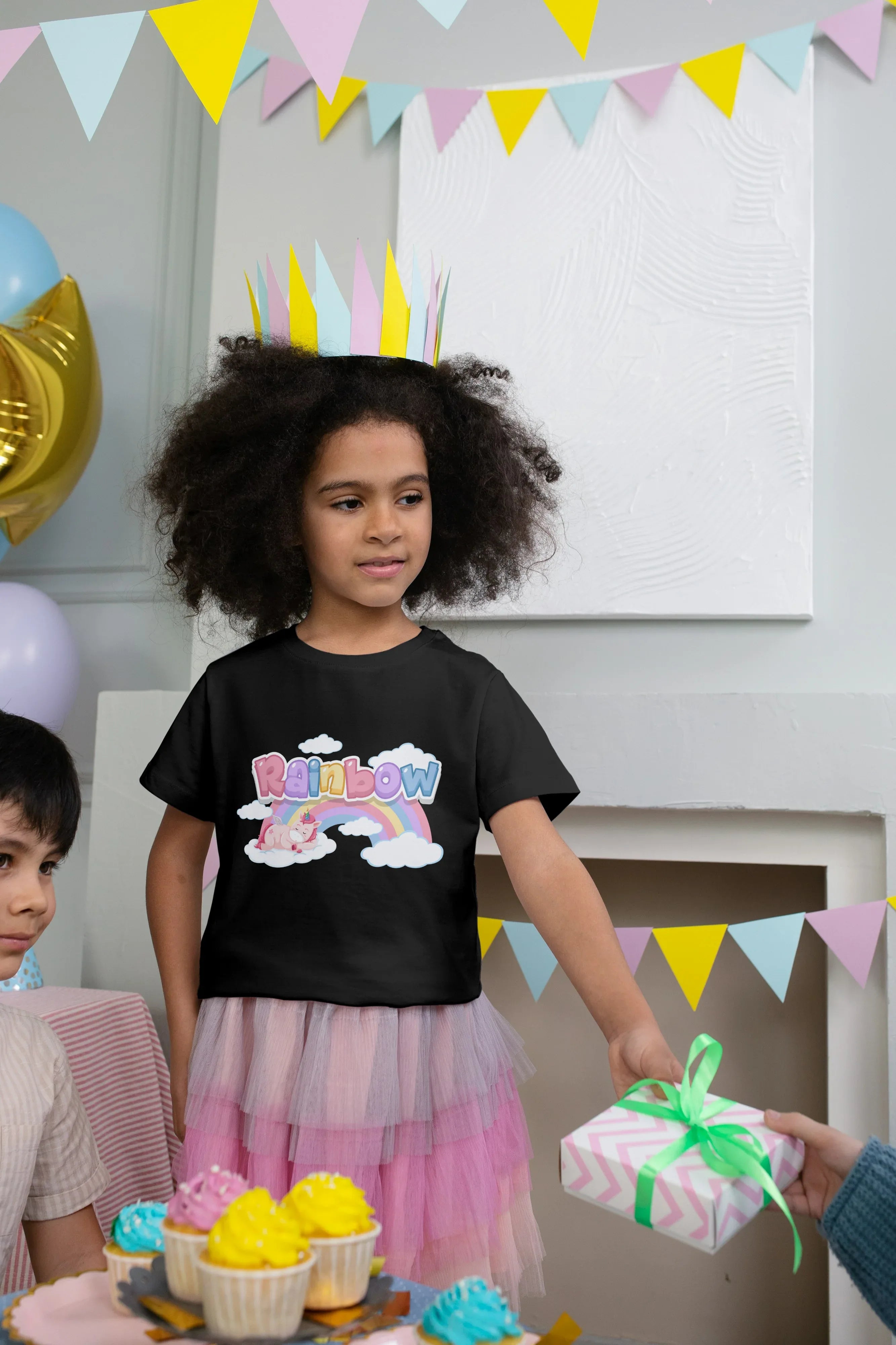 Rainbow Graphic T-Shirt for Girl's - Not So Suttle