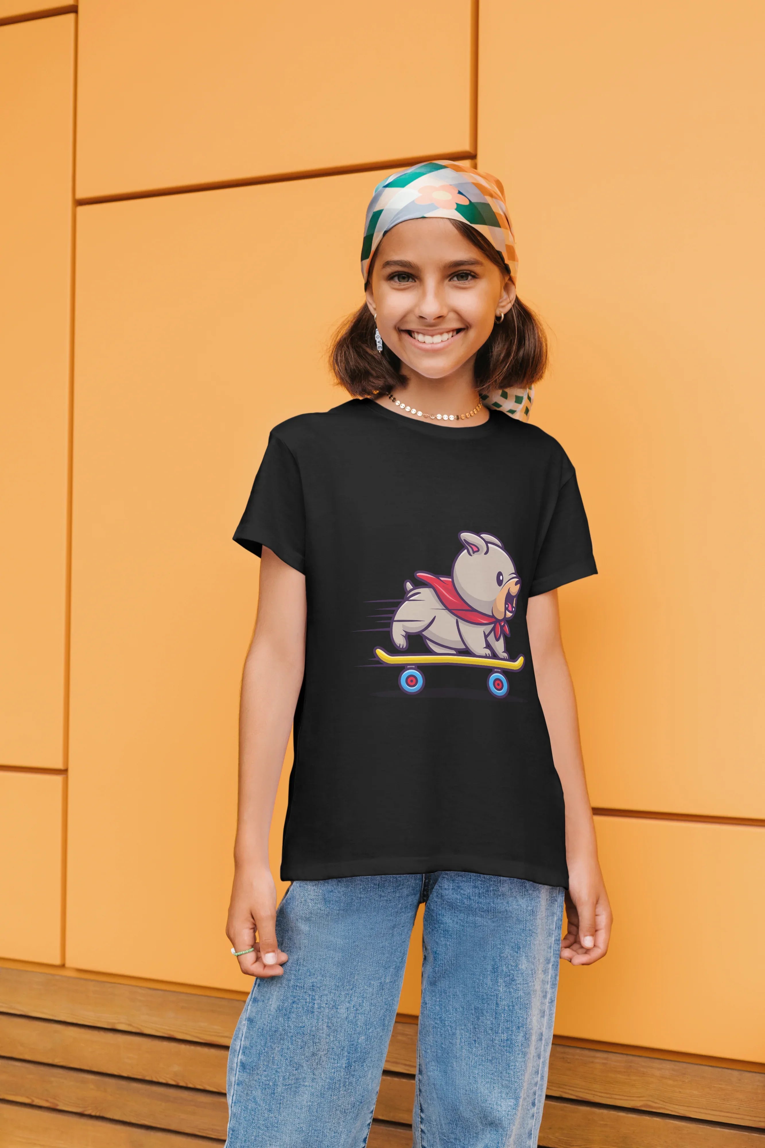 Skate Dog Graphic T-Shirt for Girl's - Not So Suttle