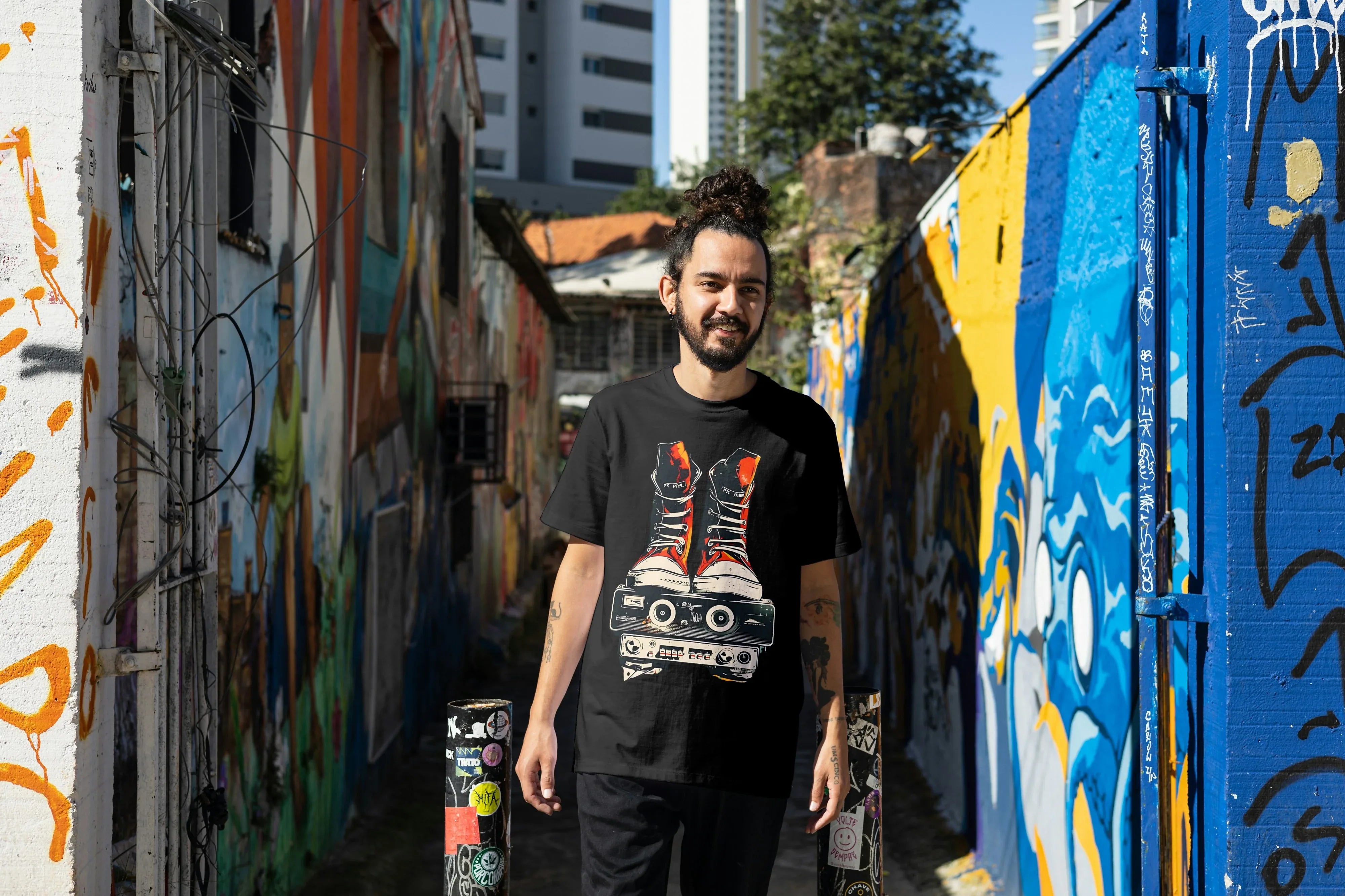 Retro Shoe Graphic Oversized Classic T-Shirt for Men - Not So Suttle