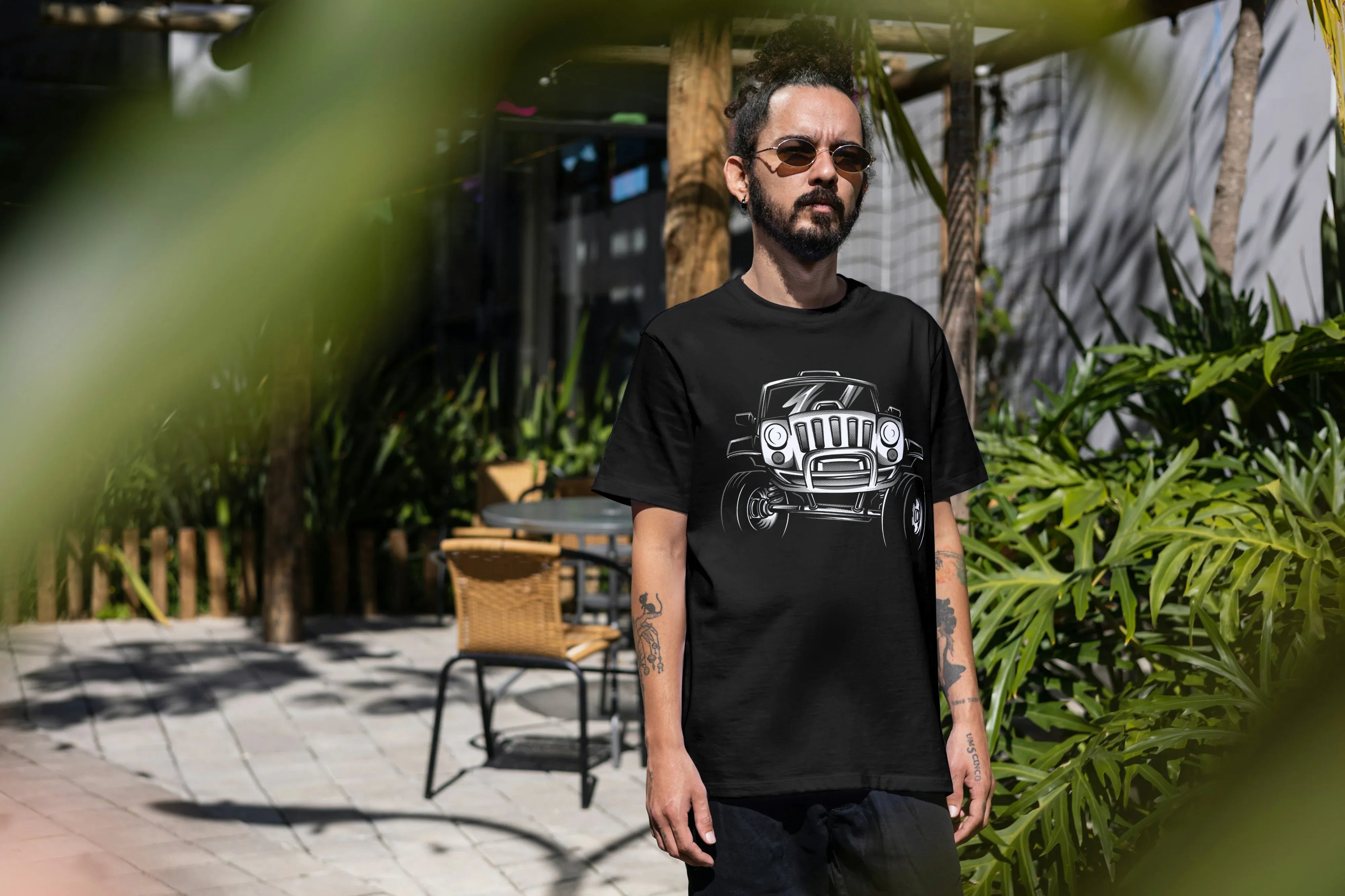 Off Road Graphic Oversized Classic T-Shirt for Men - Not So Suttle