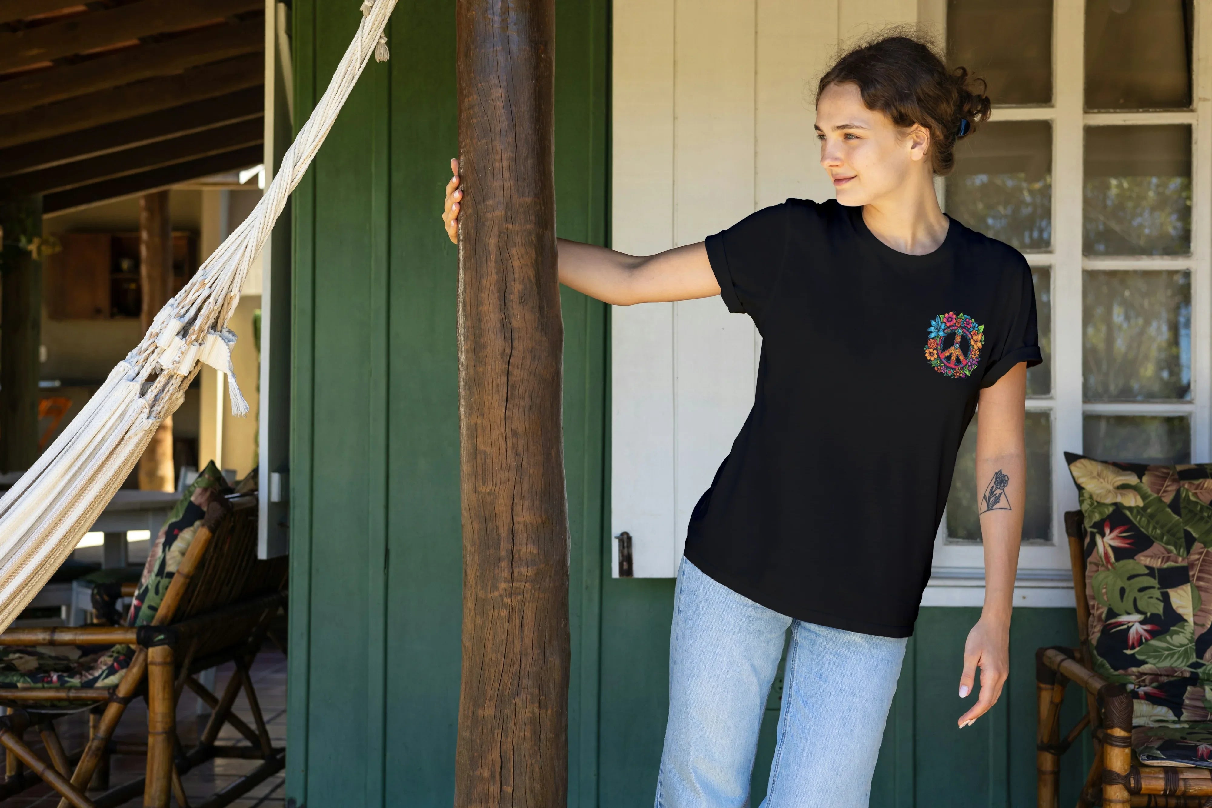 Peace Graphic Oversized Classic T-Shirt for Women - Not So Suttle