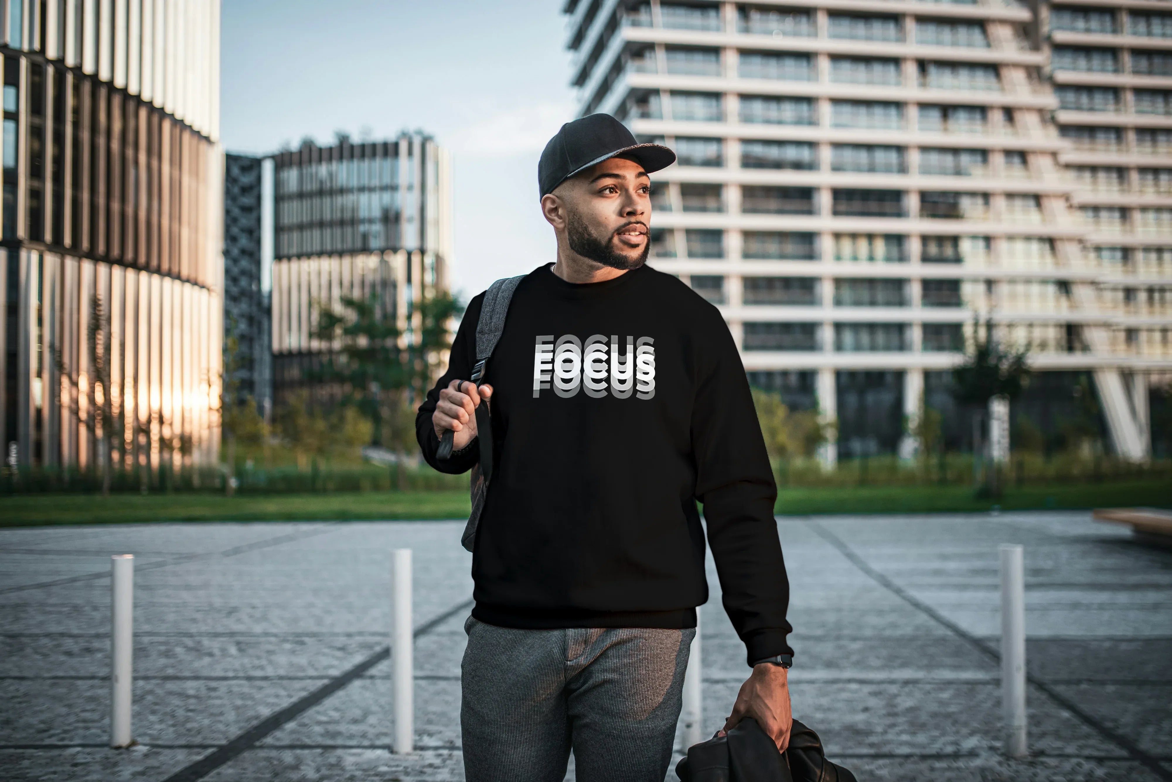 Focus Graphic Sweatshirt for Men - Not So Suttle