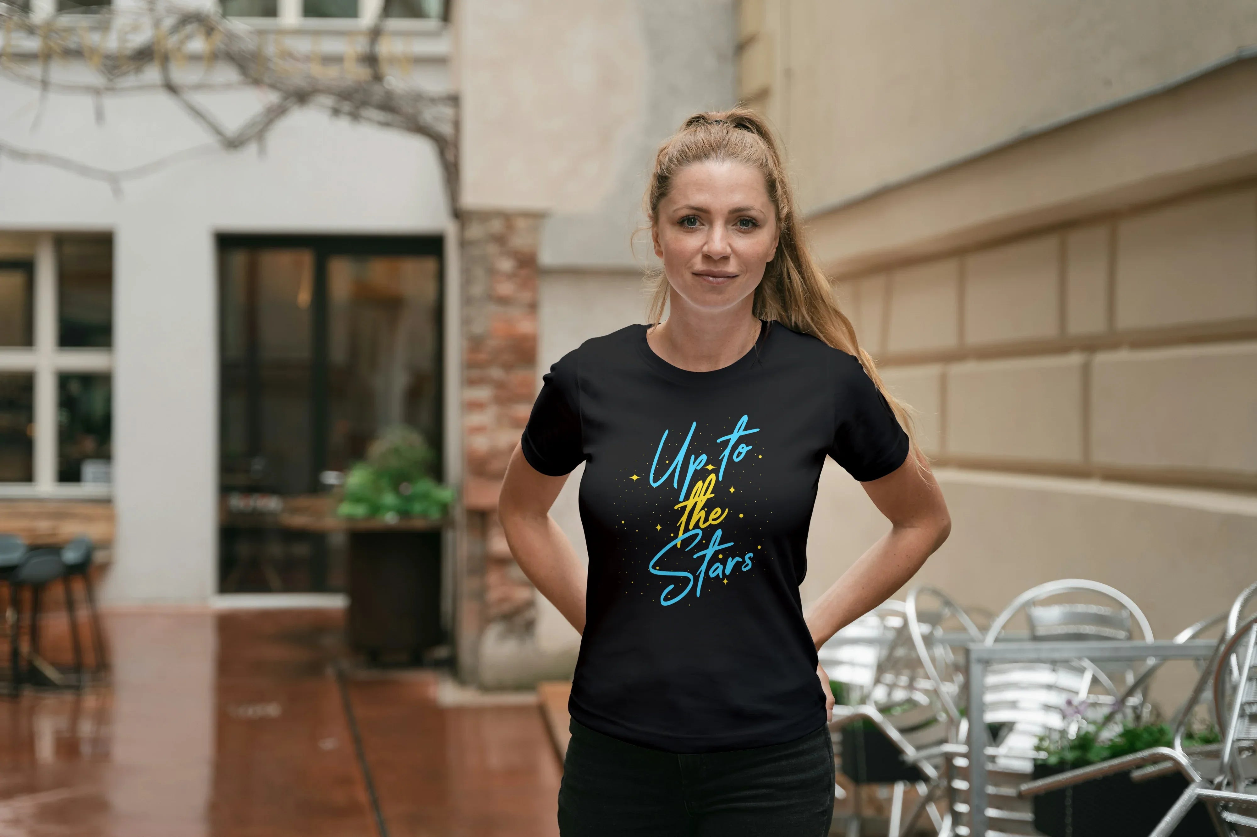 Up to the Stars Graphic Classic T-Shirt for Women - Not So Suttle