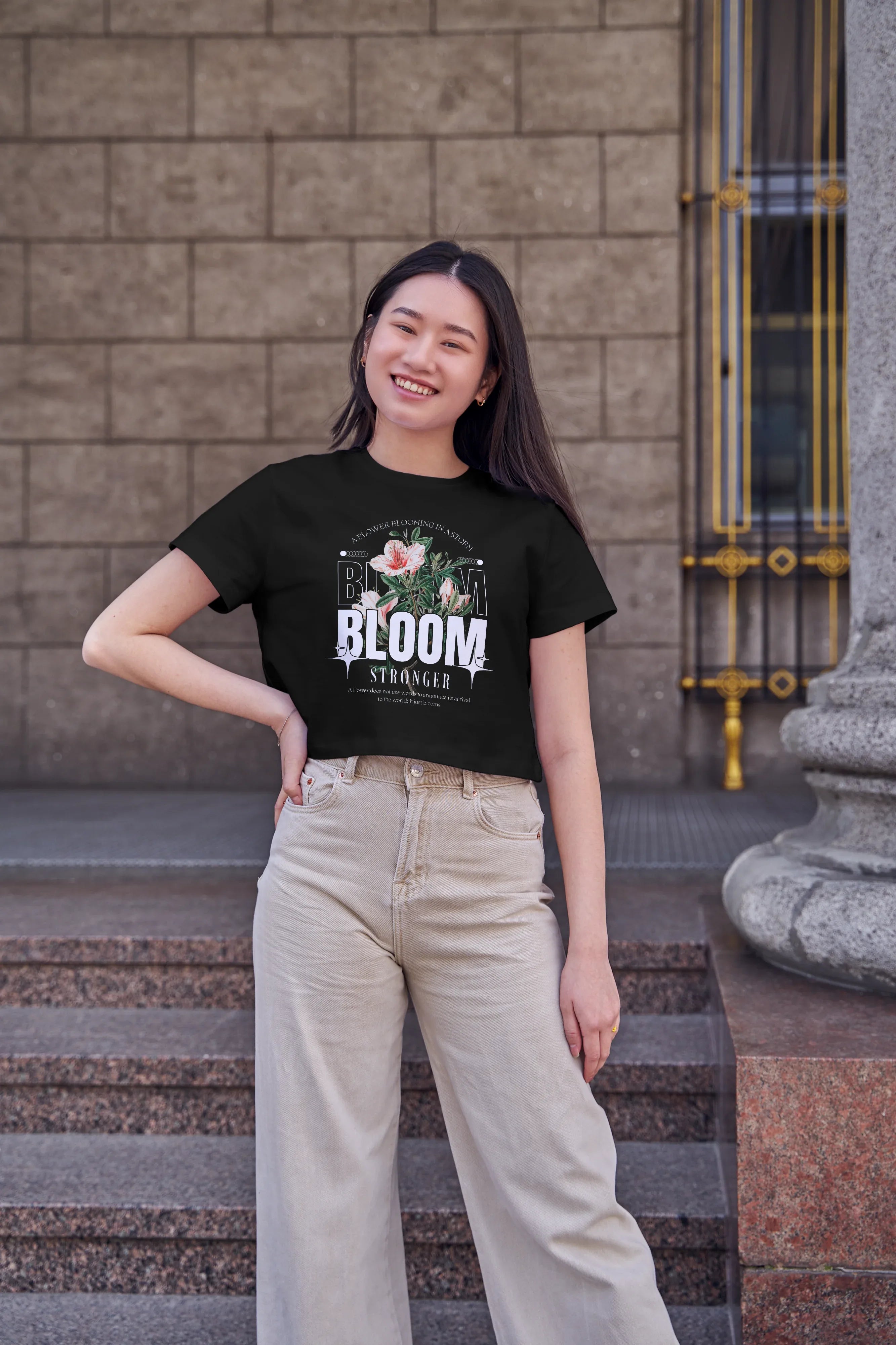 Bloom Graphic Crop Top for Women - Not So Suttle
