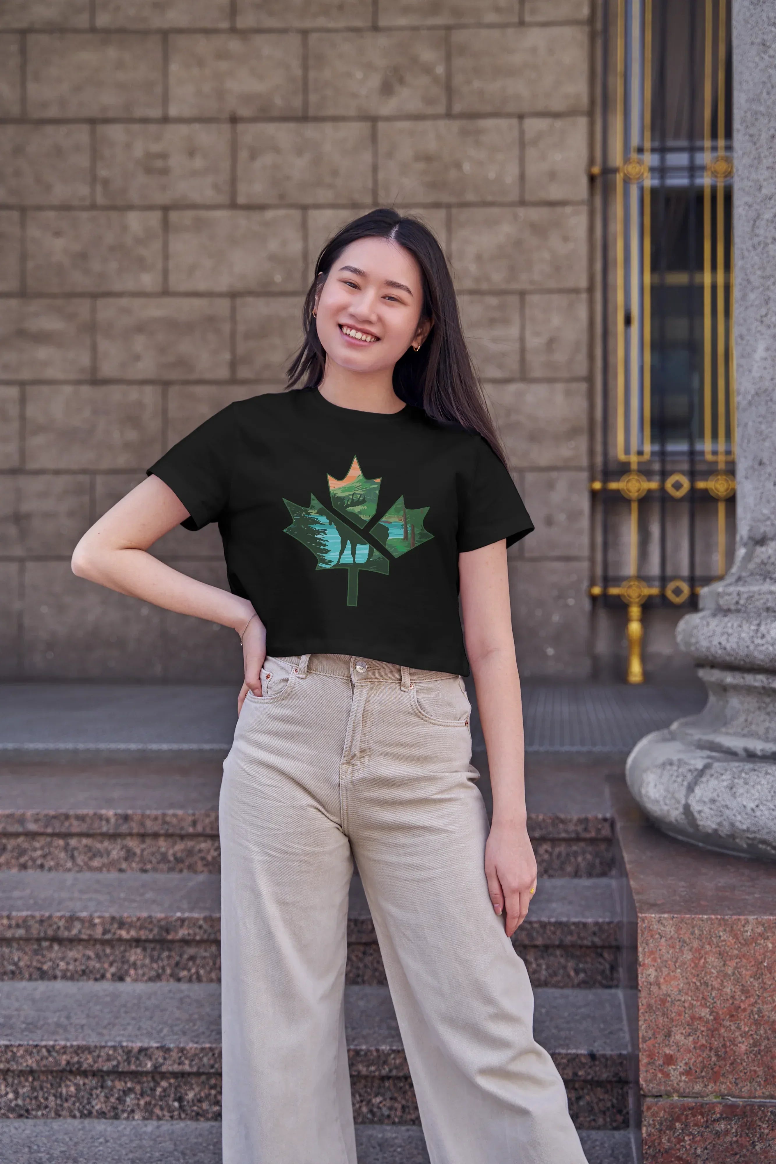 Autumn Graphic Crop Top for Women - Not So Suttle