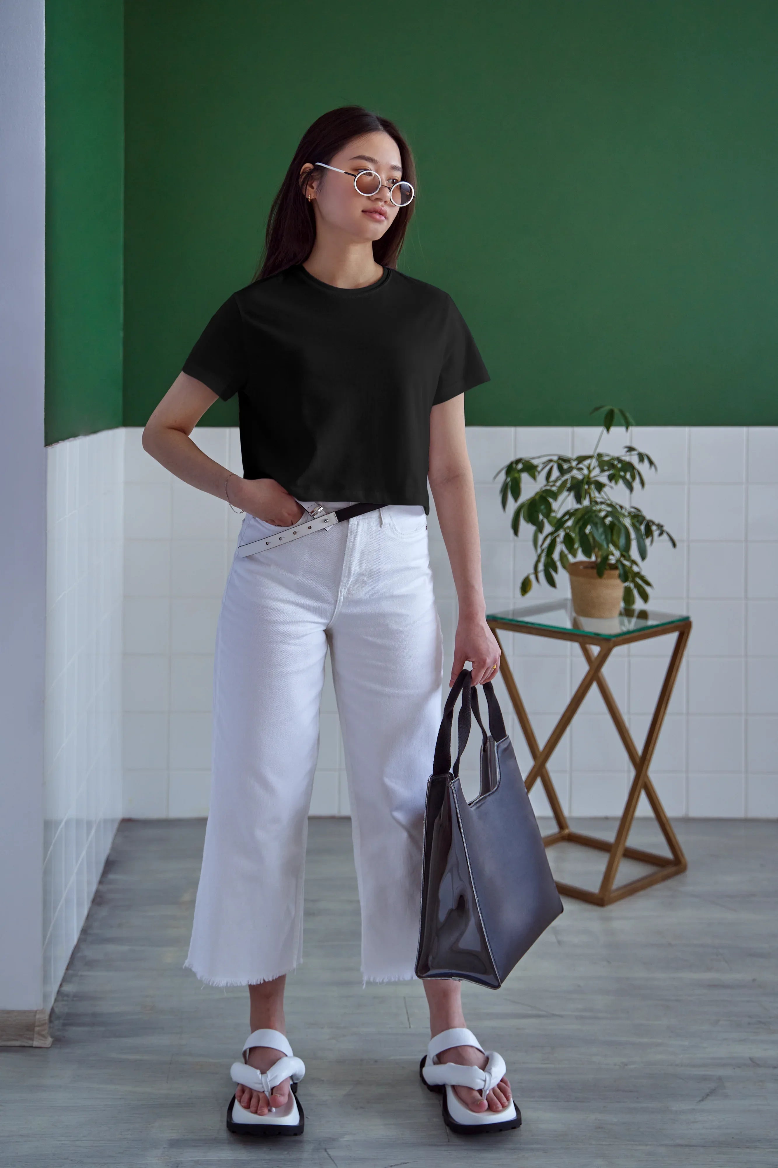 Black Crop Top - Not So Suttle