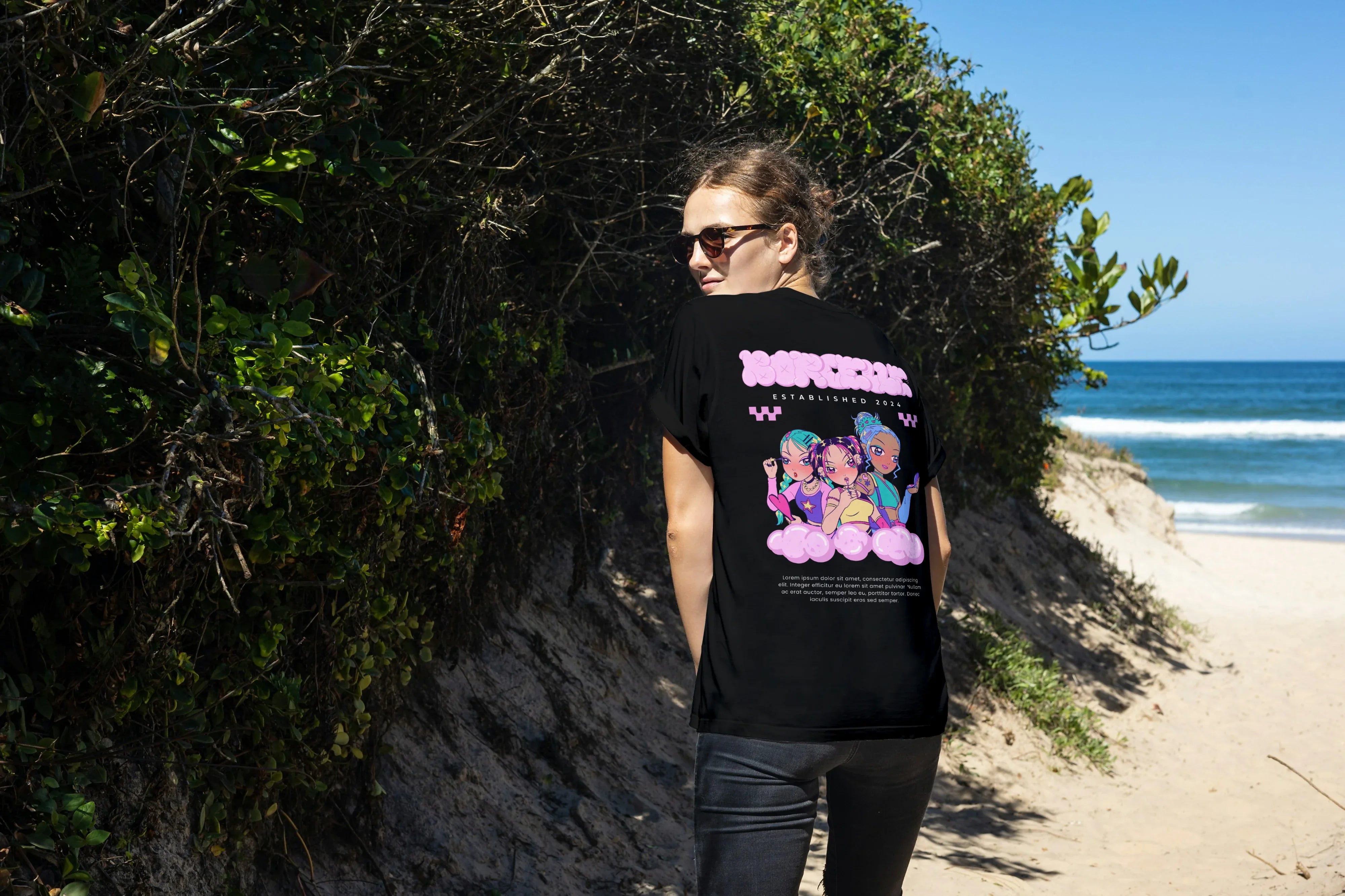 Borocelle Graphic Oversized Classic T-Shirt for Women - Not So Suttle