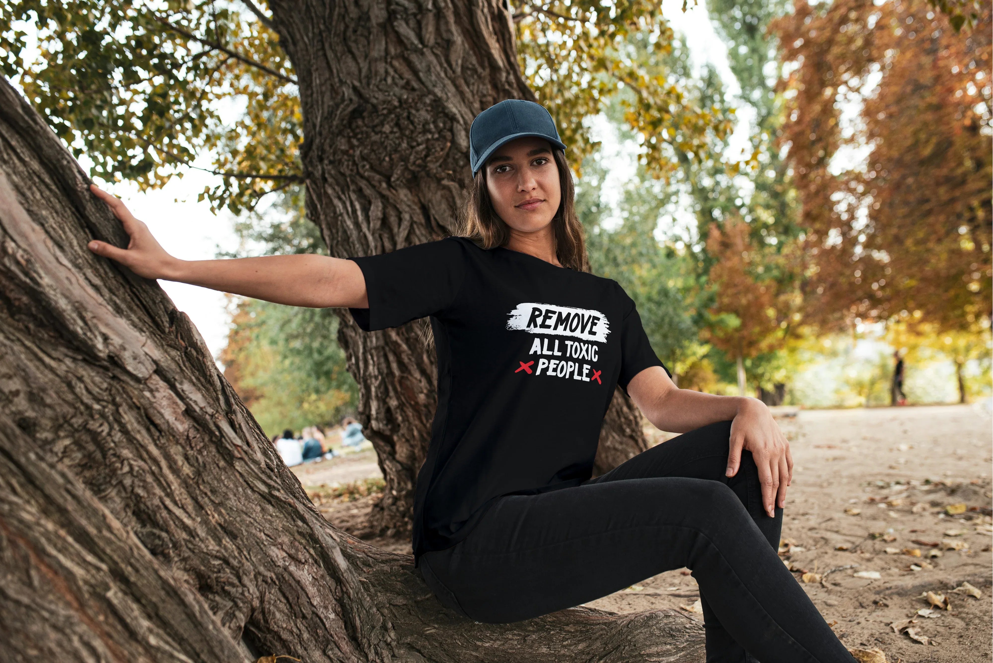 Remove All Toxic People Graphic Oversized Classic T-Shirt for Women - Not So Suttle