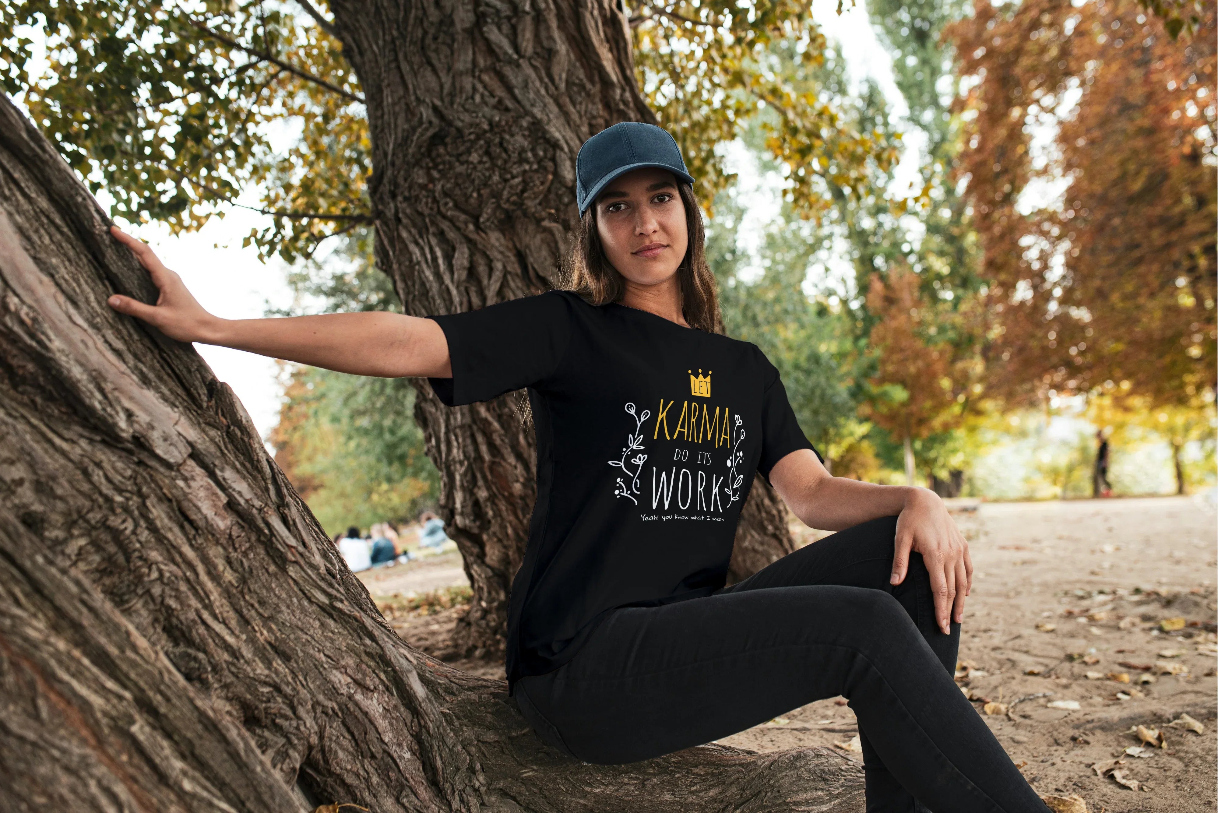 Karma Graphic Oversized Classic T-Shirt for Women - Not So Suttle