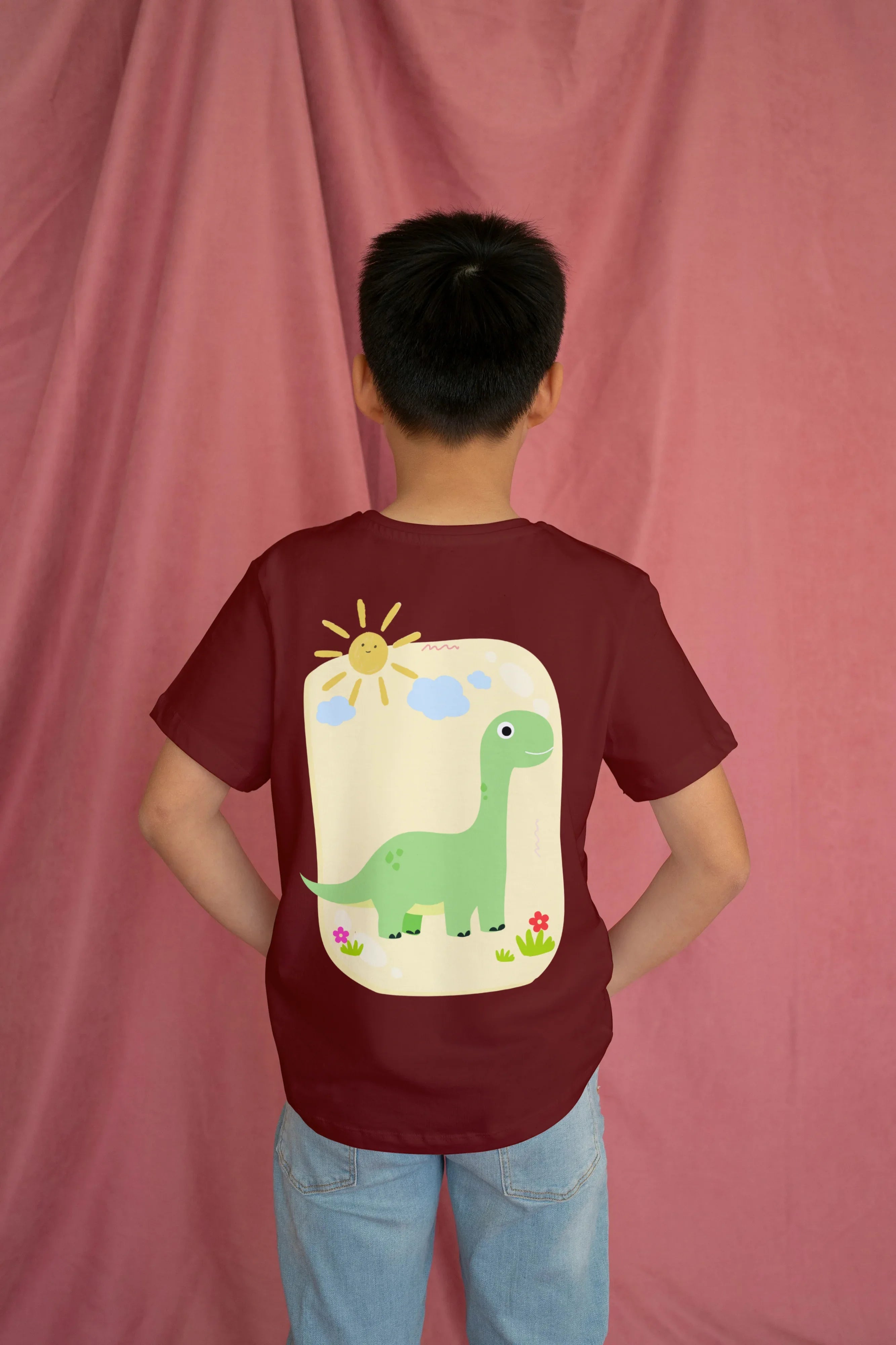 Dino Sun Graphics T-Shirt for Boys - Not So Suttle