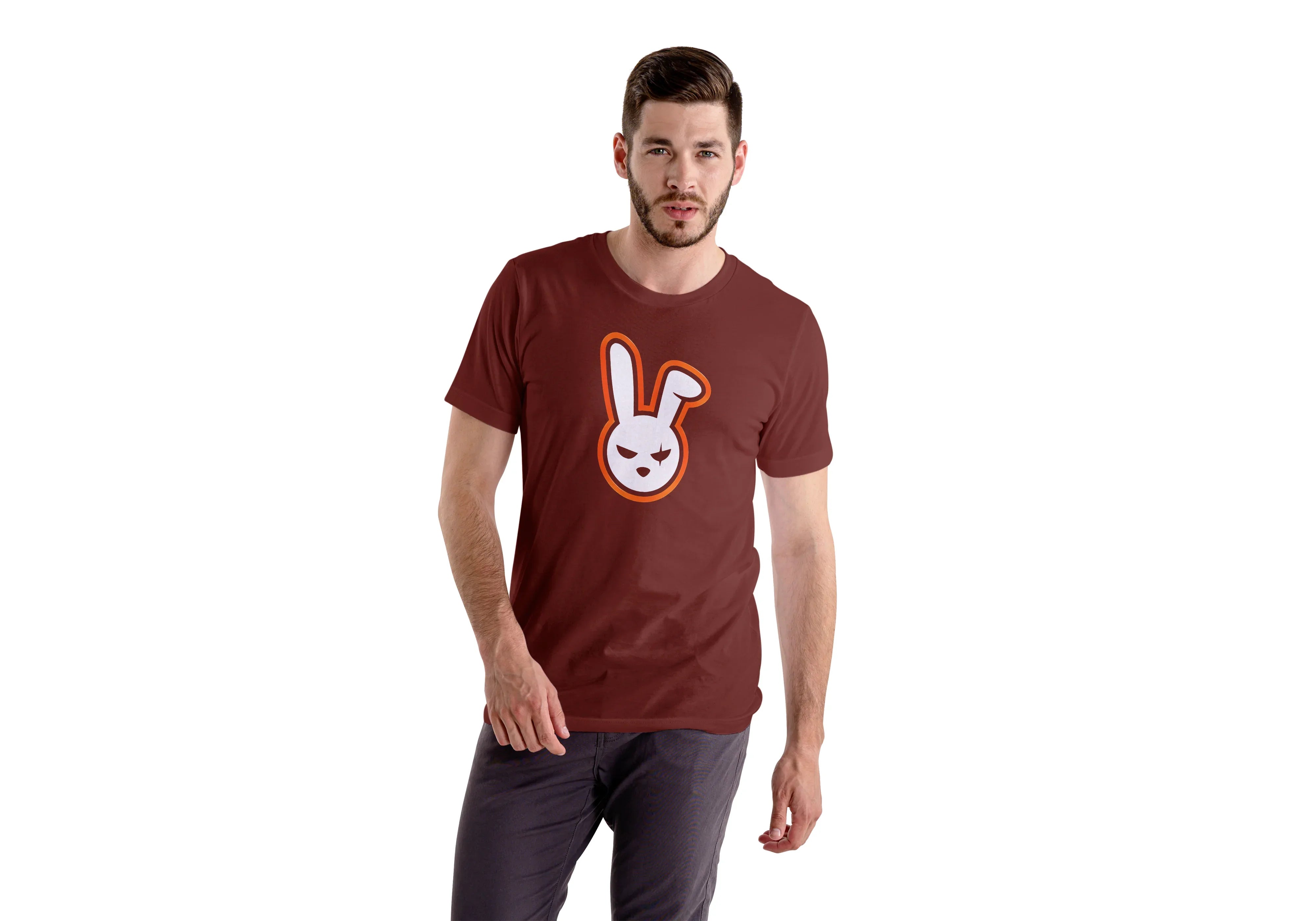 Angry Bunny Graphic T-Shirt for Men - Not So Suttle