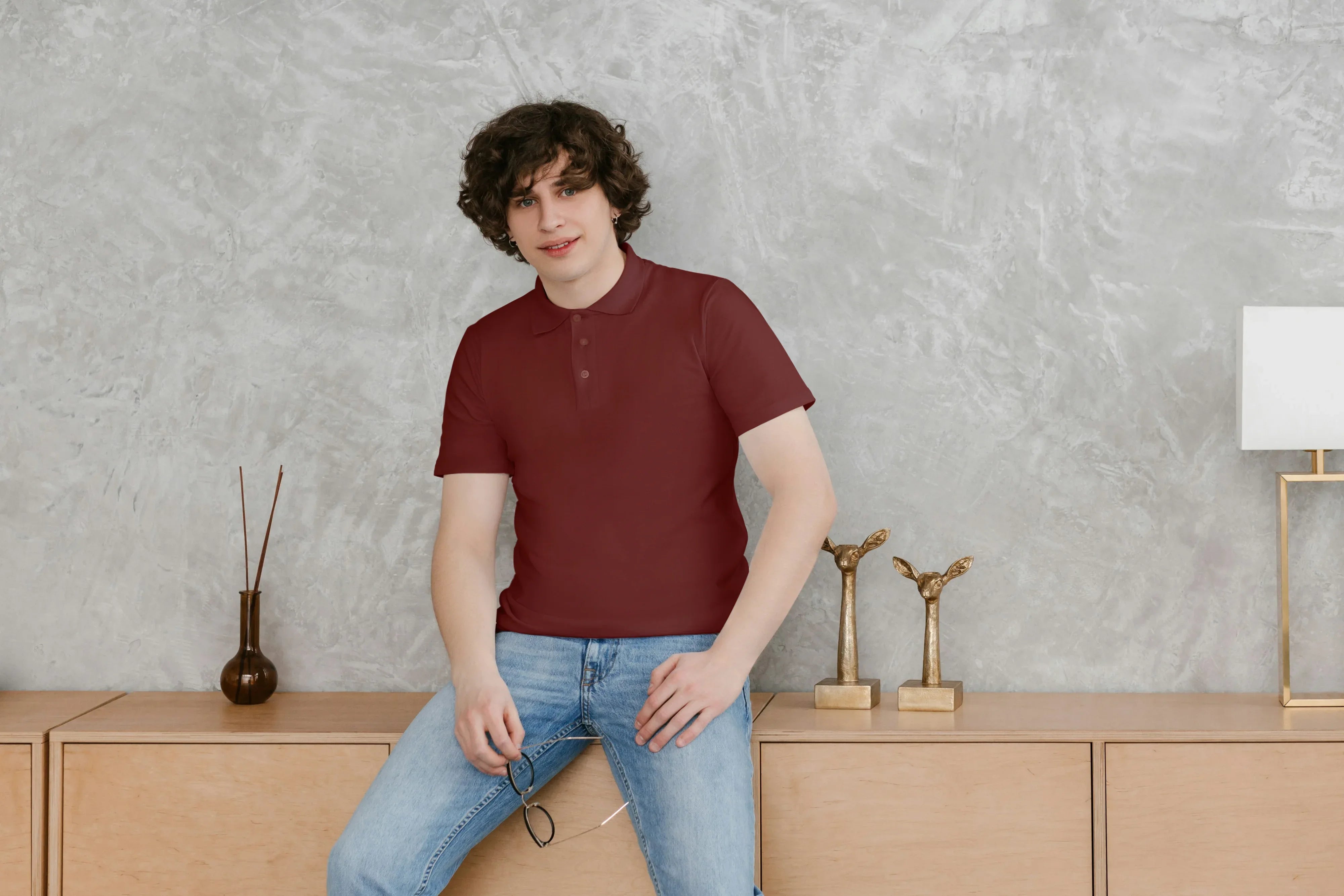 Men's Solid Polo T-Shirt - Not So Suttle