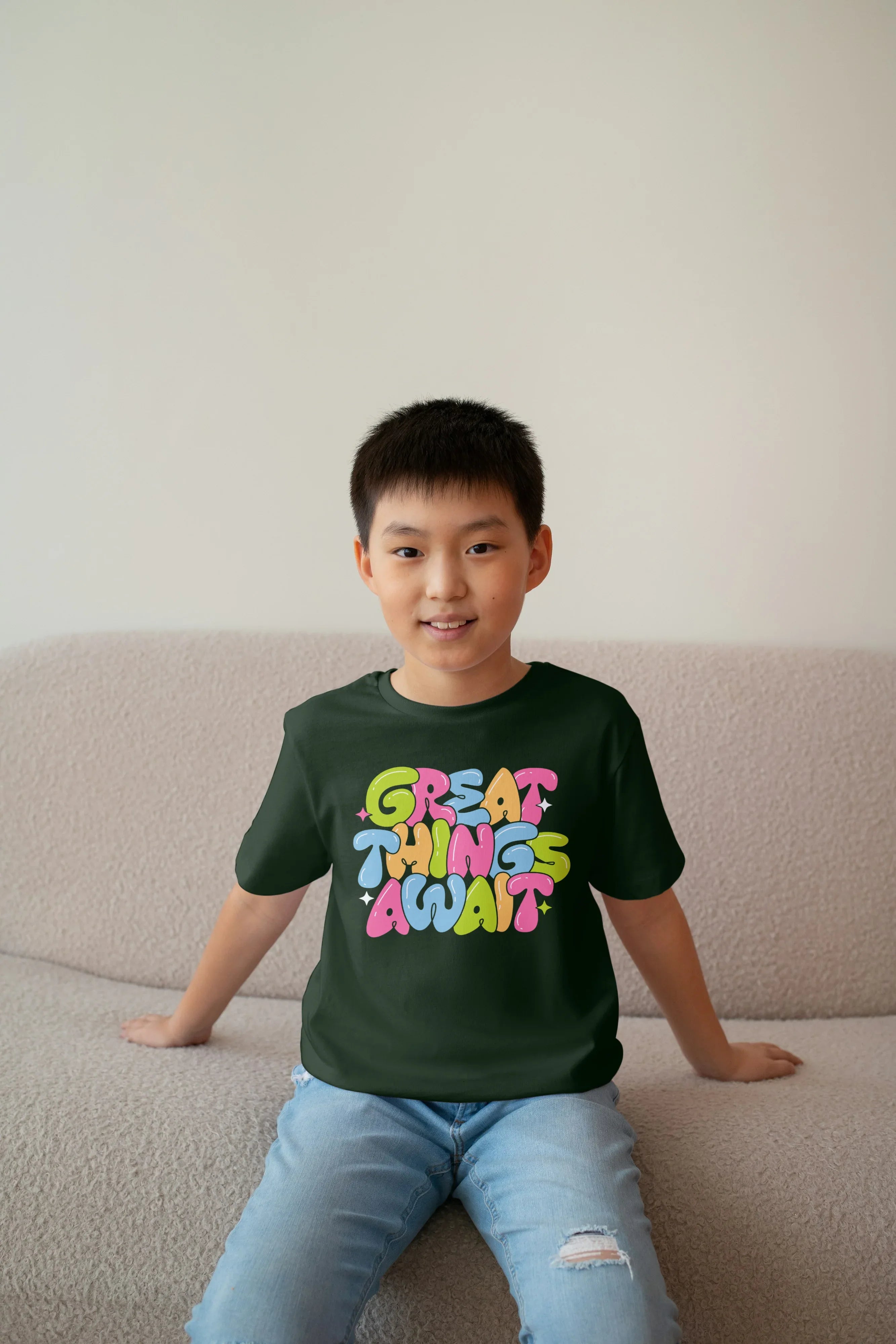 Great Thing Awaits Graphics T-Shirt for Boys - Not So Suttle