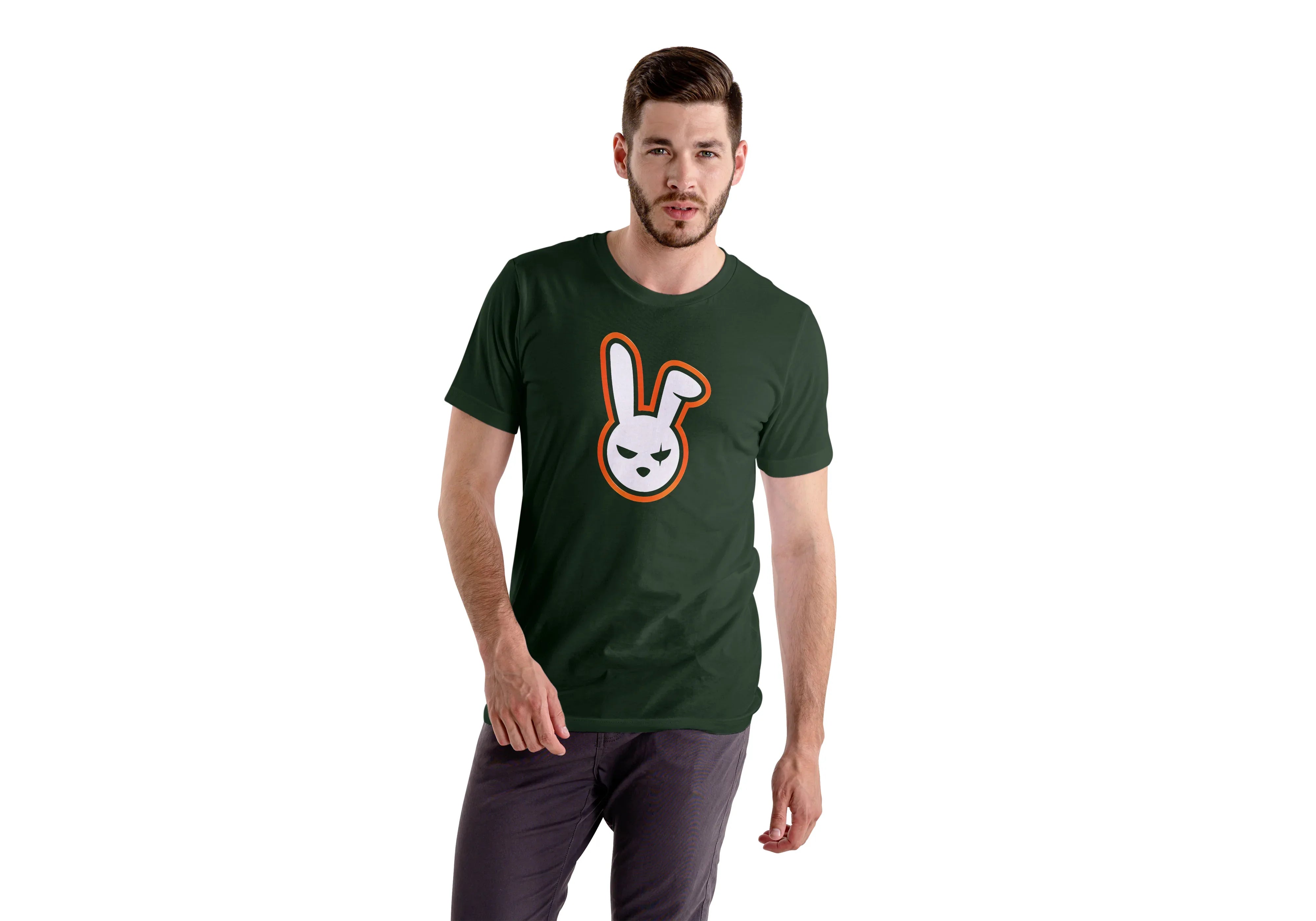 Angry Bunny Graphic T-Shirt for Men - Not So Suttle