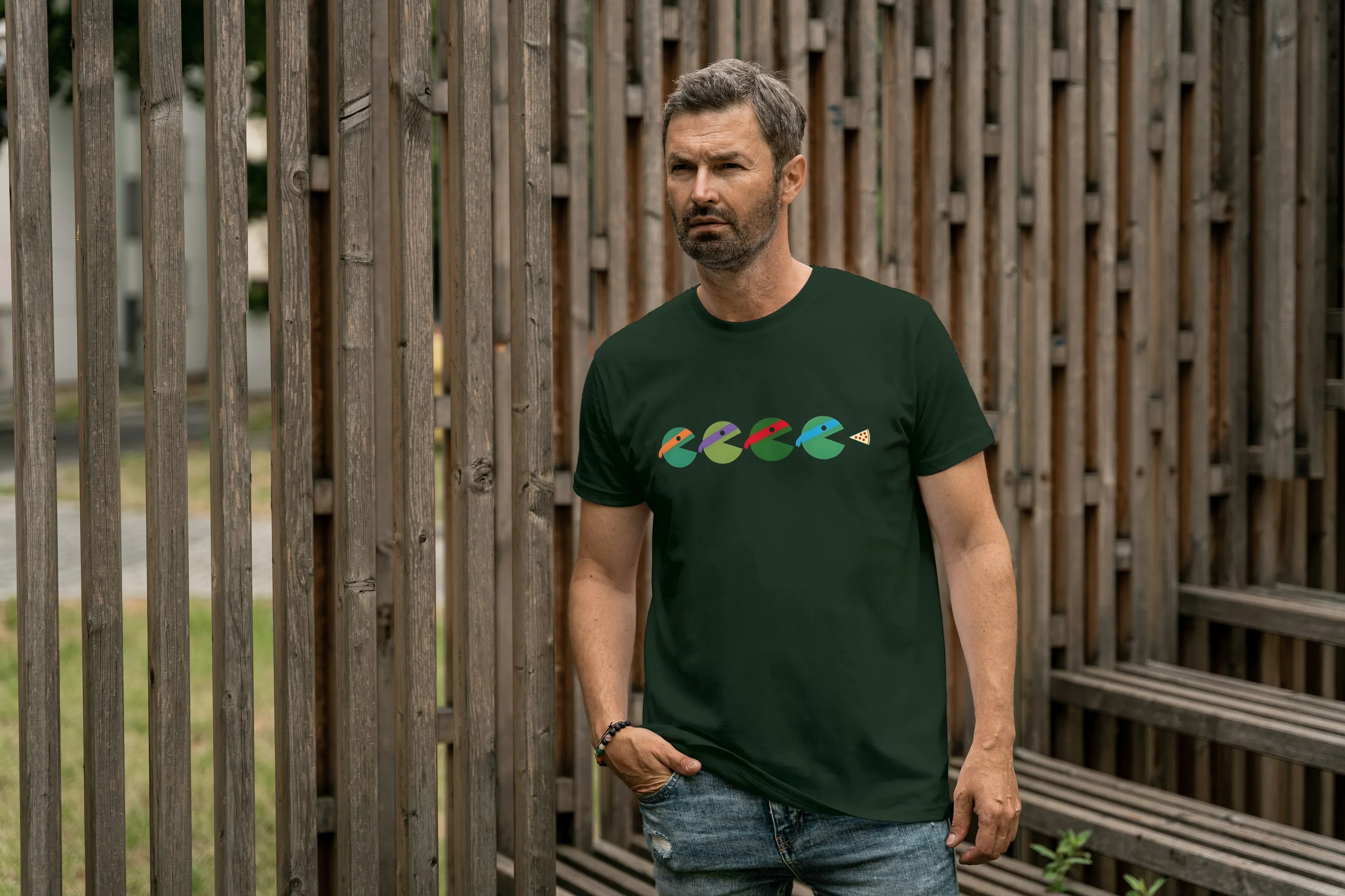 Ninja Turtle Graphic Classic Crew T-Shirt for Men - Not So Suttle