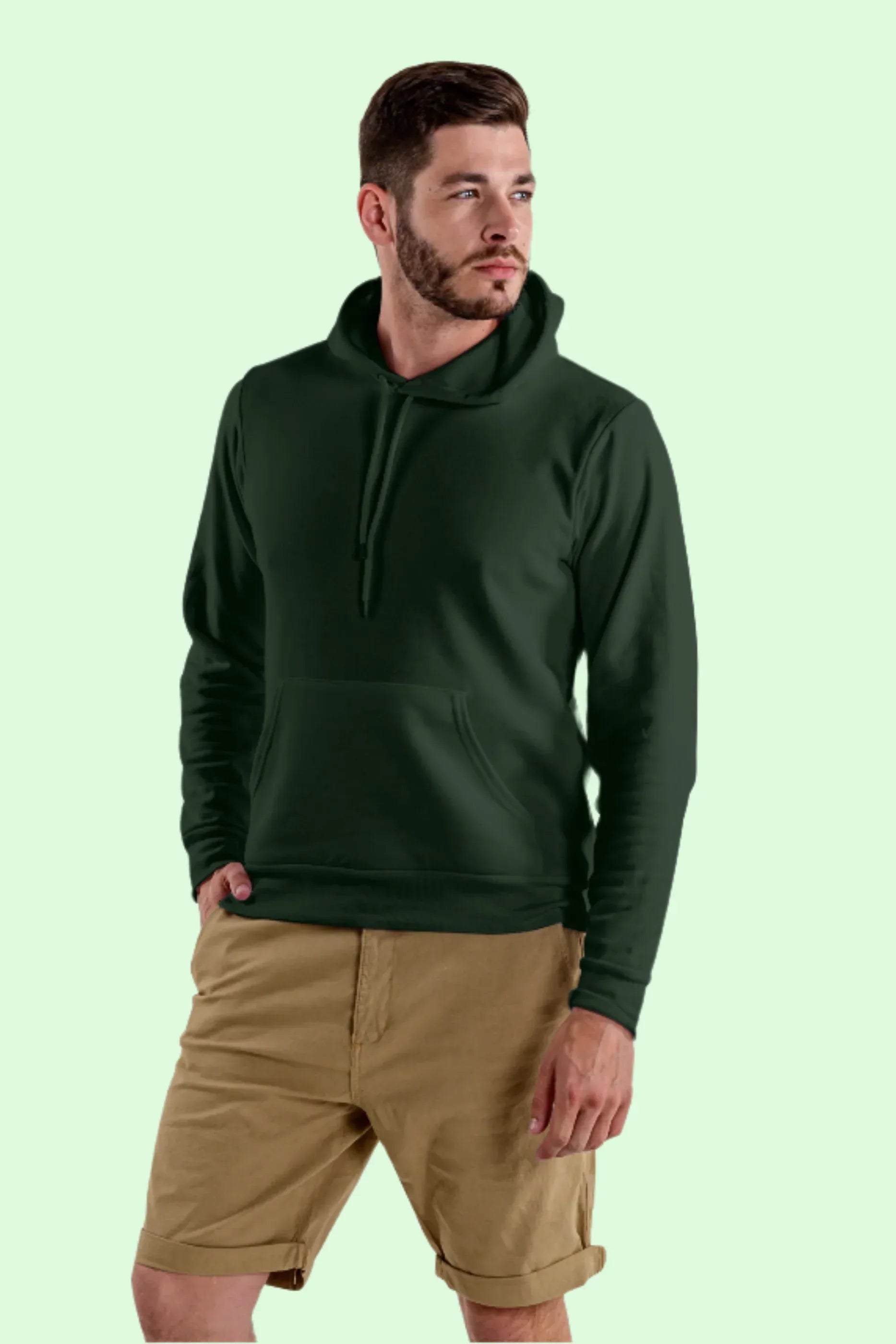 Bottle Green Men's Hoodie - Not So Suttle
