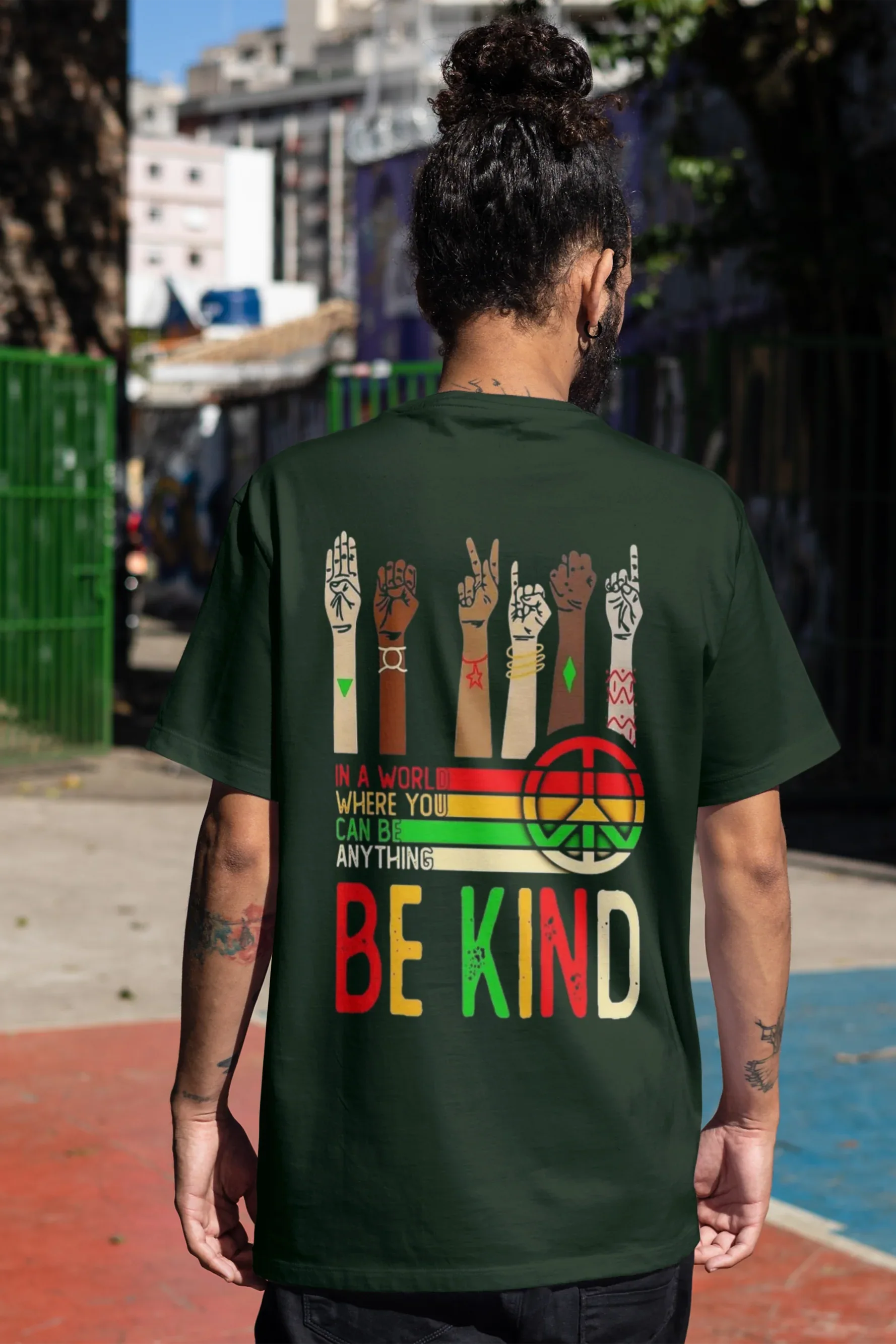 Be Kind Graphic Oversized Classic T-Shirt for Men - Not So Suttle