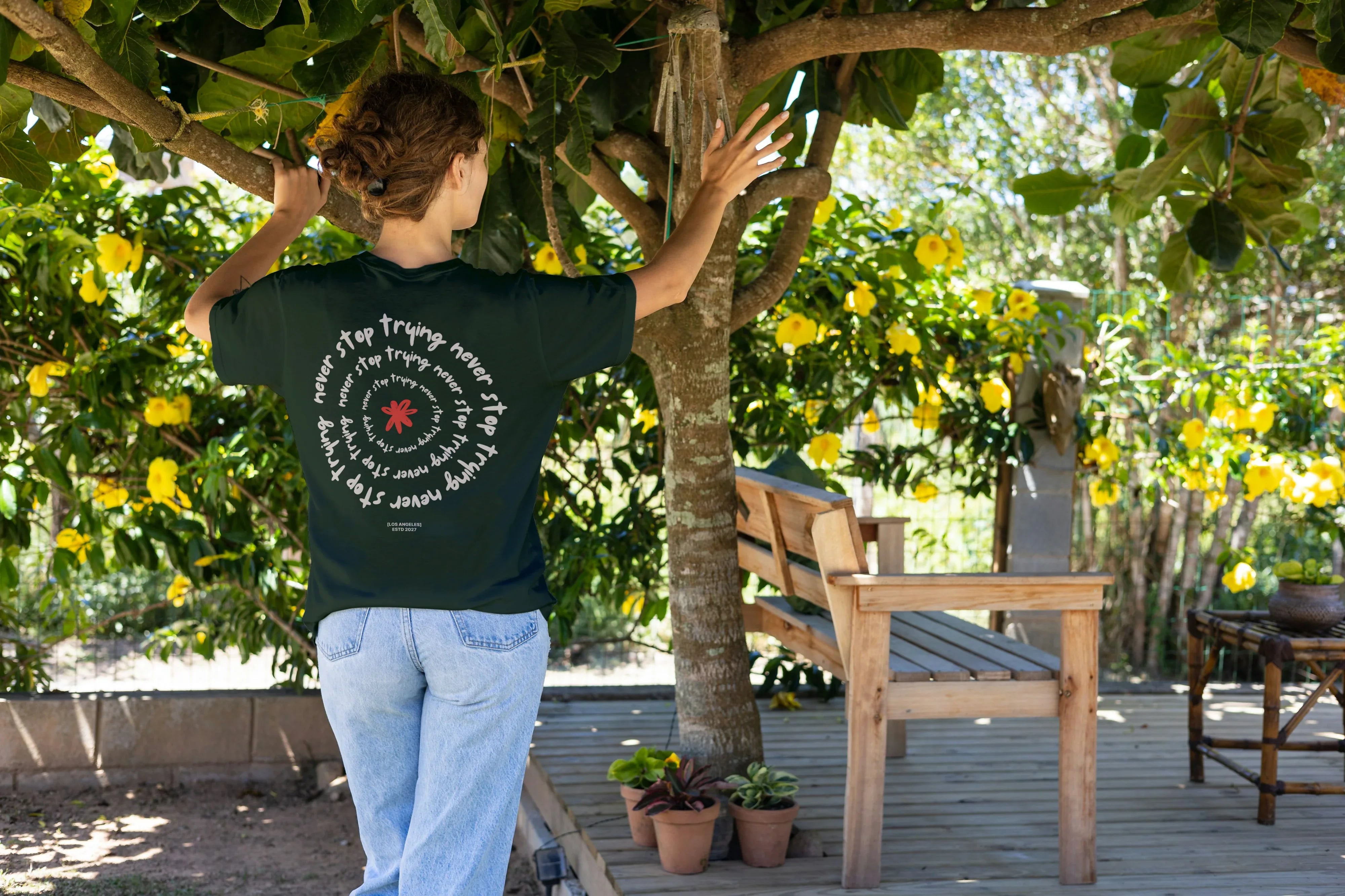 Never Stop Trying Oversized Classic T-Shirt for Women - Not So Suttle