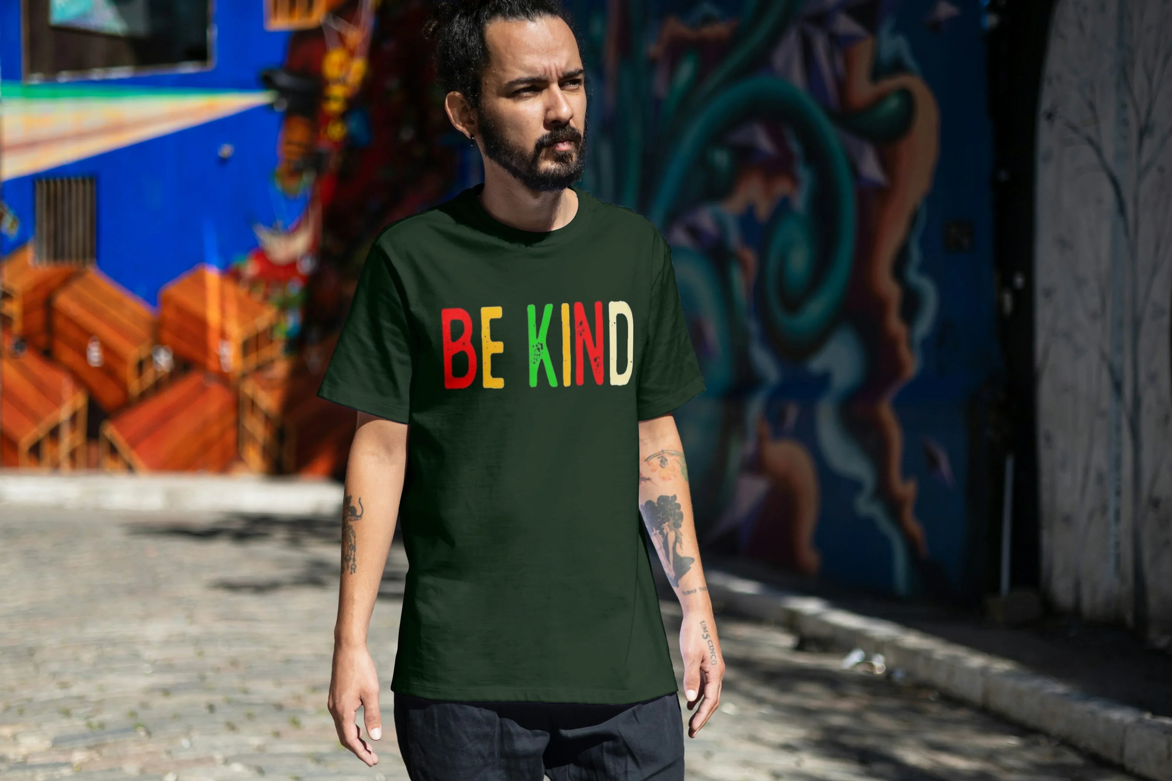 Be Kind Graphic Oversized Classic T-Shirt for Men - Not So Suttle