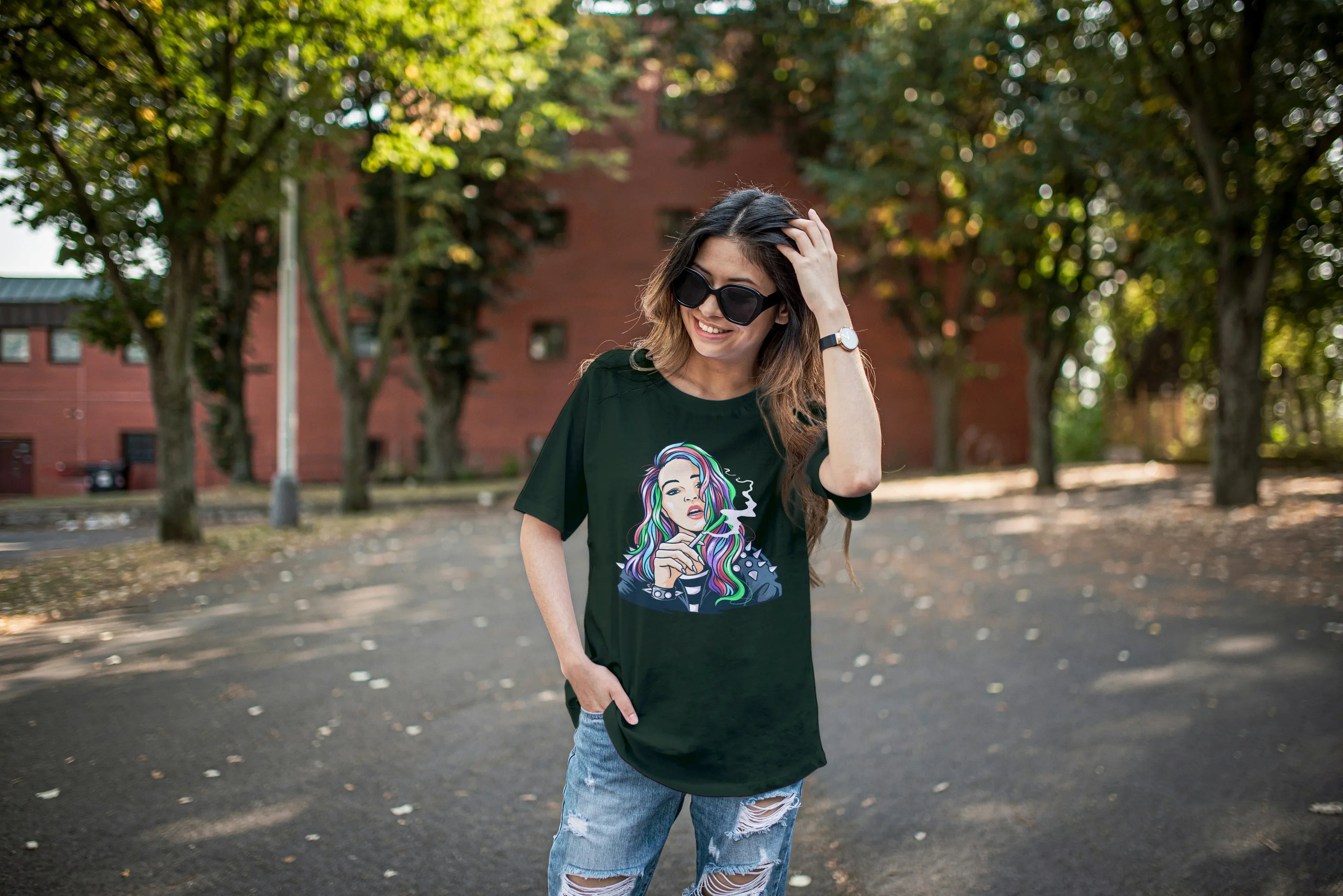 Rebel Graphic Oversized Classic T-Shirt for Women - Not So Suttle