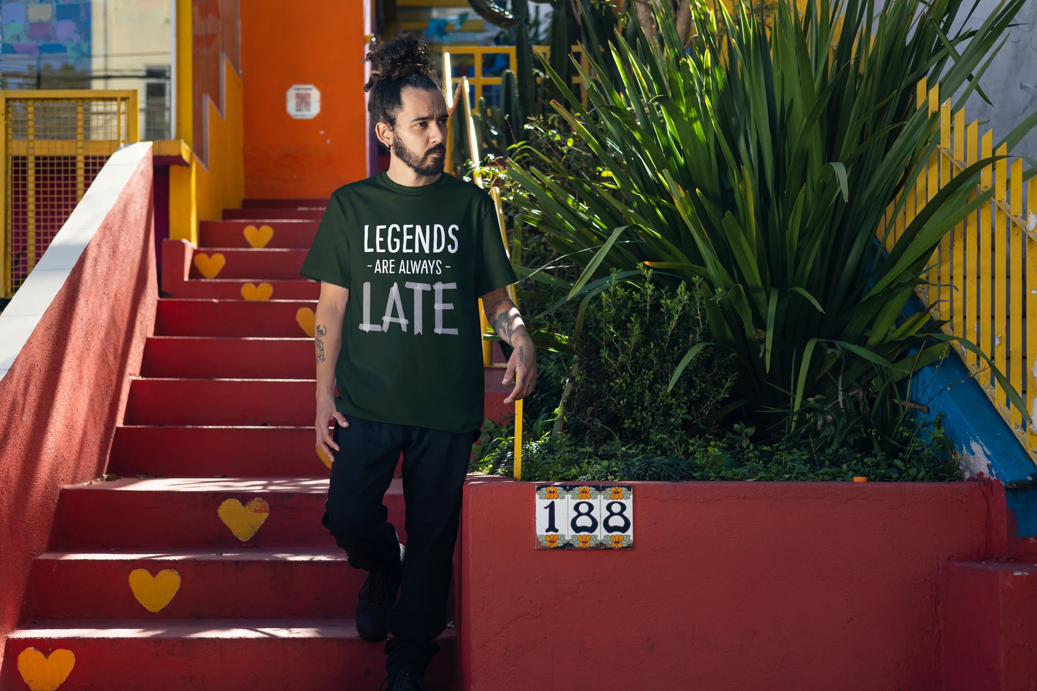 Legends are Always Late Graphic Oversized Classic T-Shirt for Men - Not So Suttle