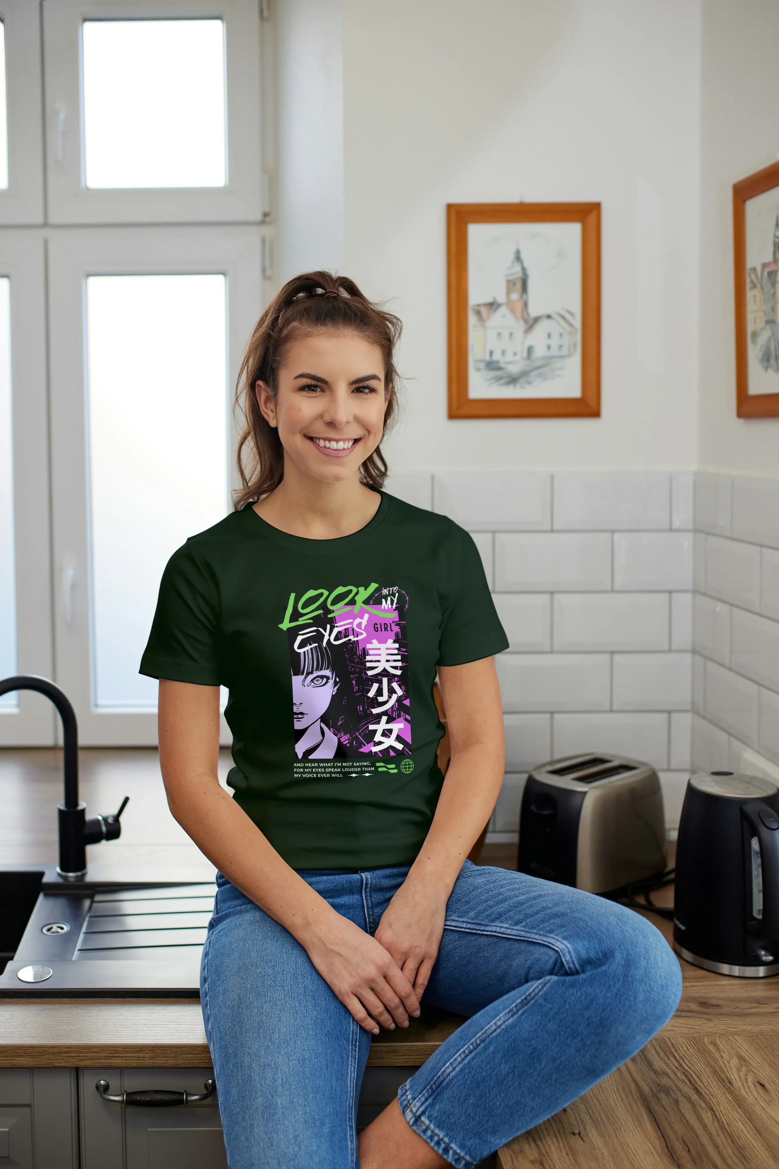 Look into my Eyes Graphic Classic T-Shirt for Women - Not So Suttle