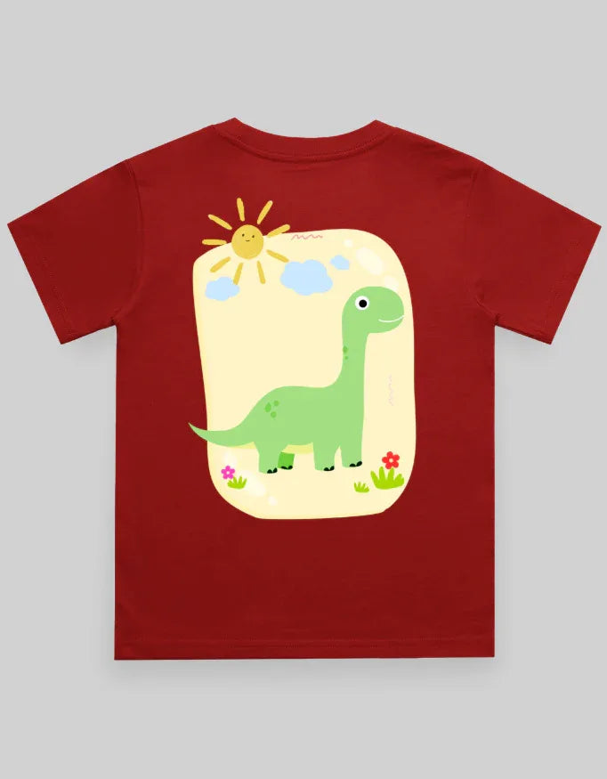 Dino Sun Graphics T-Shirt for Boys - Not So Suttle