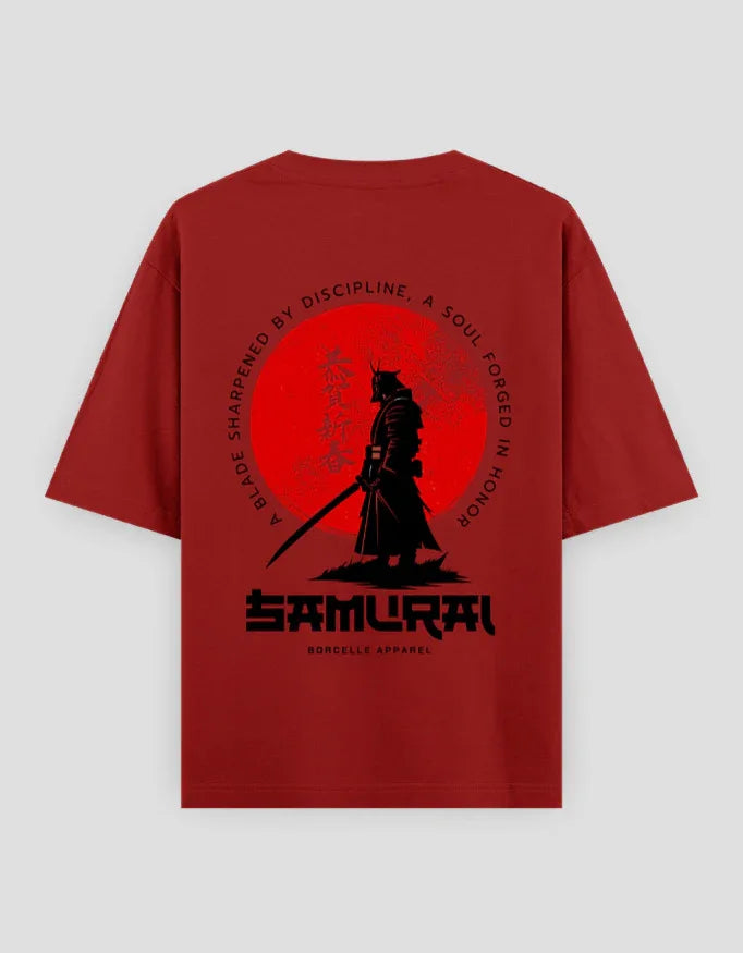 Samurai Graphic Oversized Classic T-Shirt for Men - Not So Suttle
